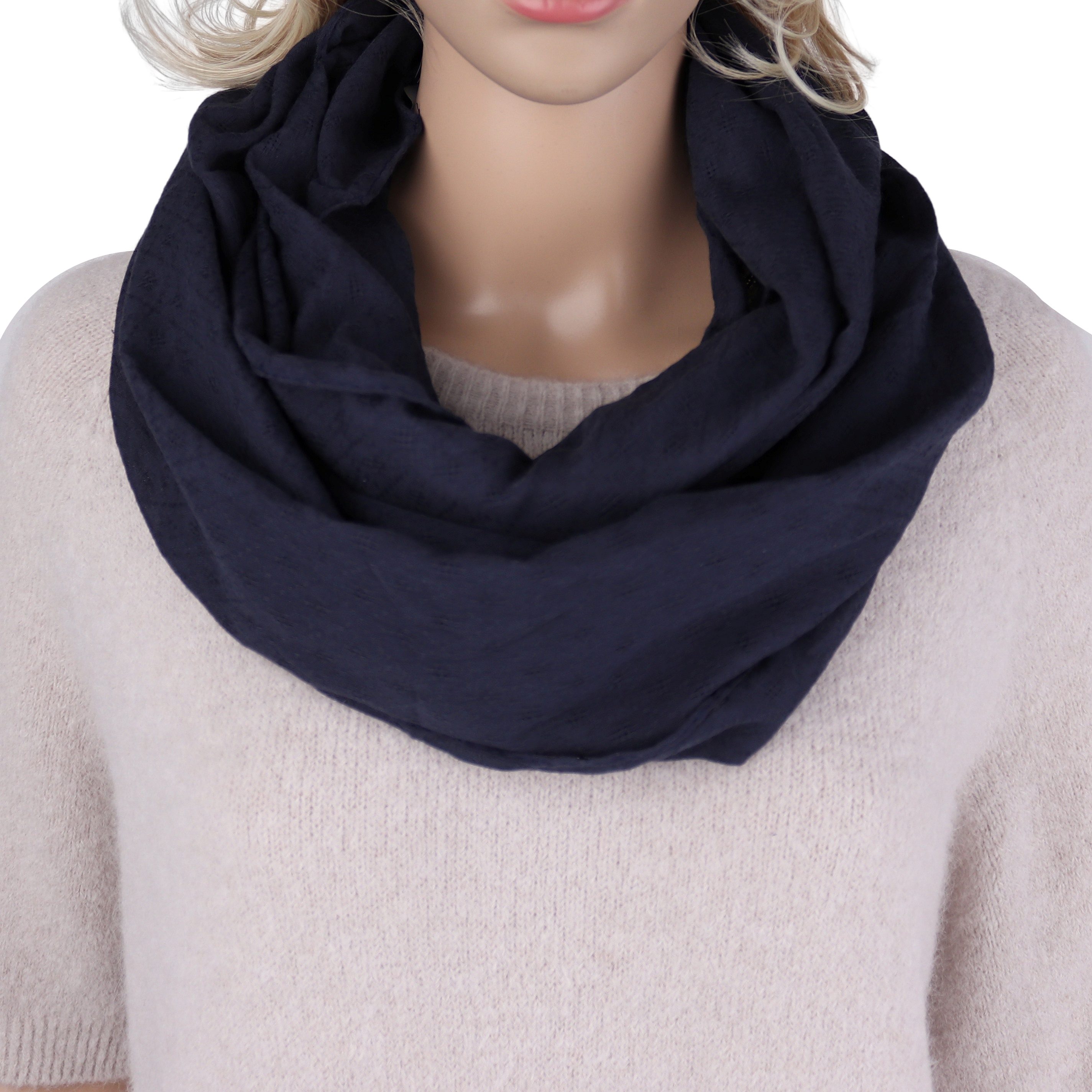 MIRROSI Loop Damen Schal Unifarbe mit günstig online kaufen