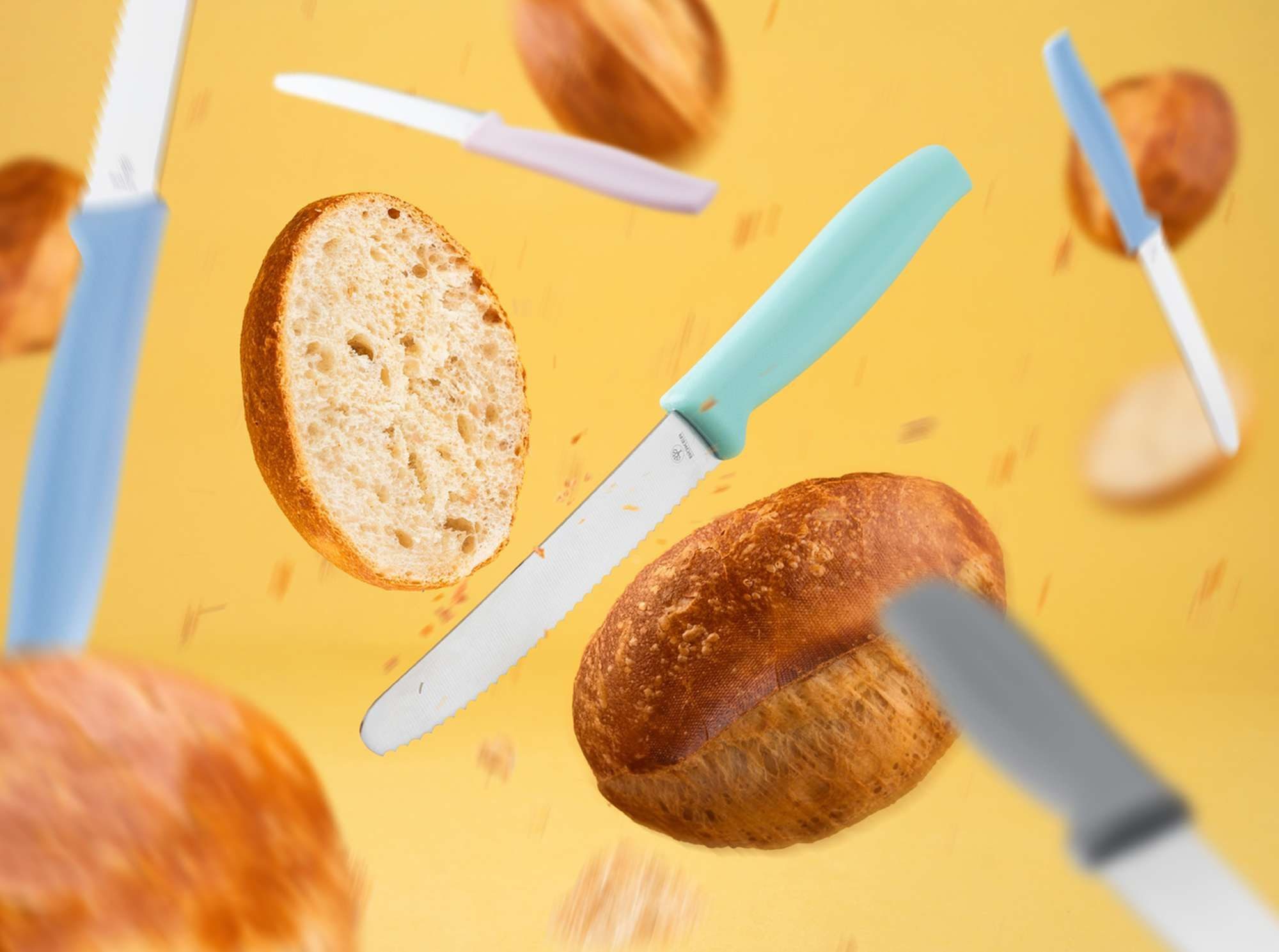 Böker Manufaktur Solingen Universalküchenmesser Böker Manufaktur Brötchenmesser Grau