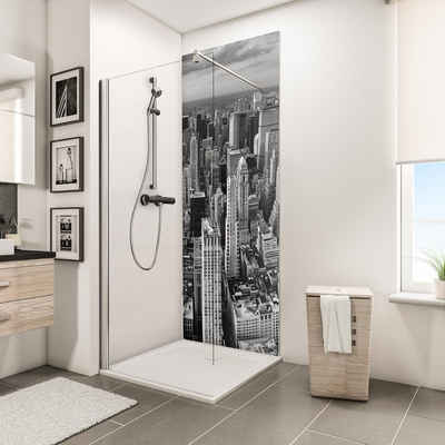 Schulte Badrückwand DecoDesign Foto Manhattan, (1-tlg), Wandverkleidung, fugenloser Fliesenersatz, Alu-Verbundplatte