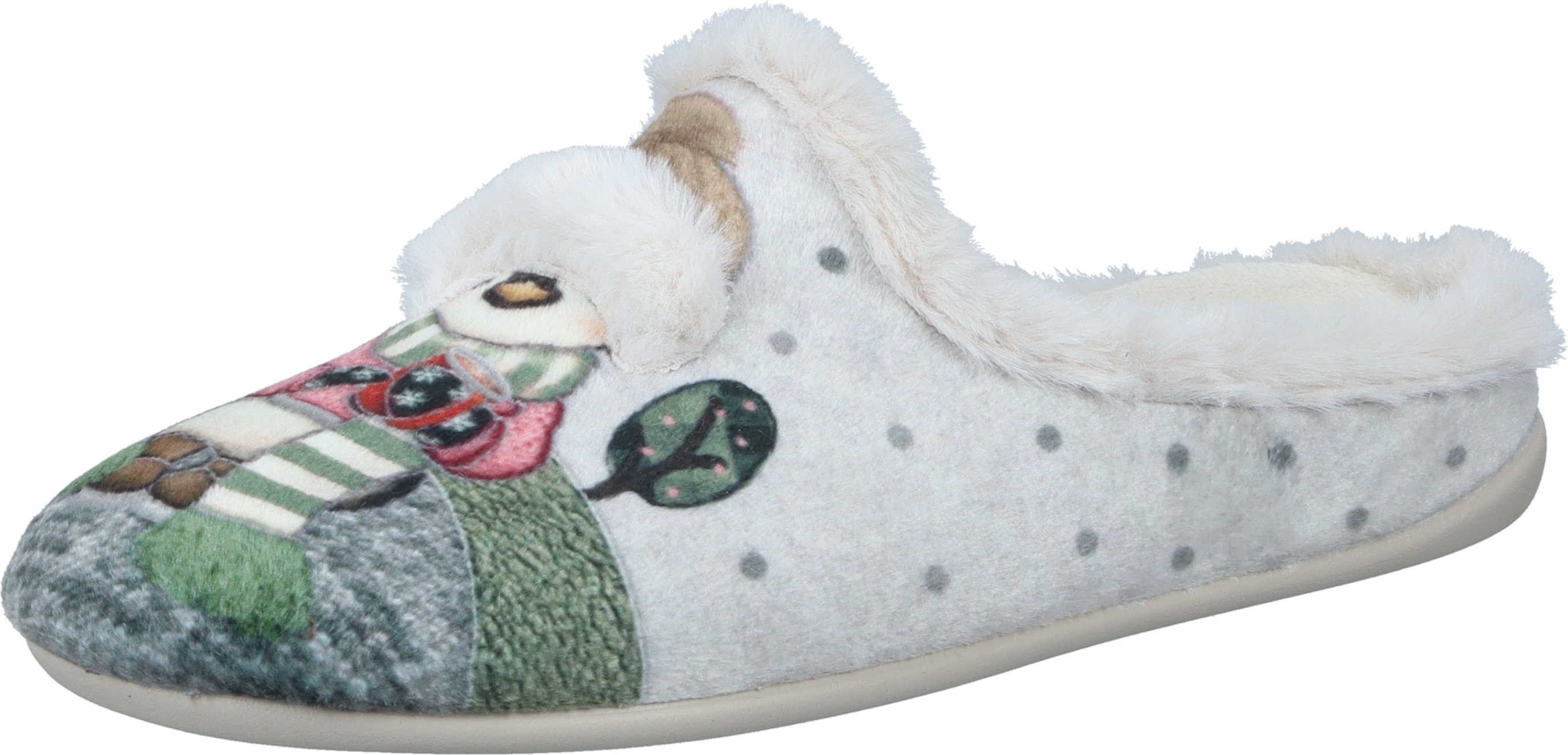 Manitu-Home Hausschuhe Hausschuh aus Flauschstoff