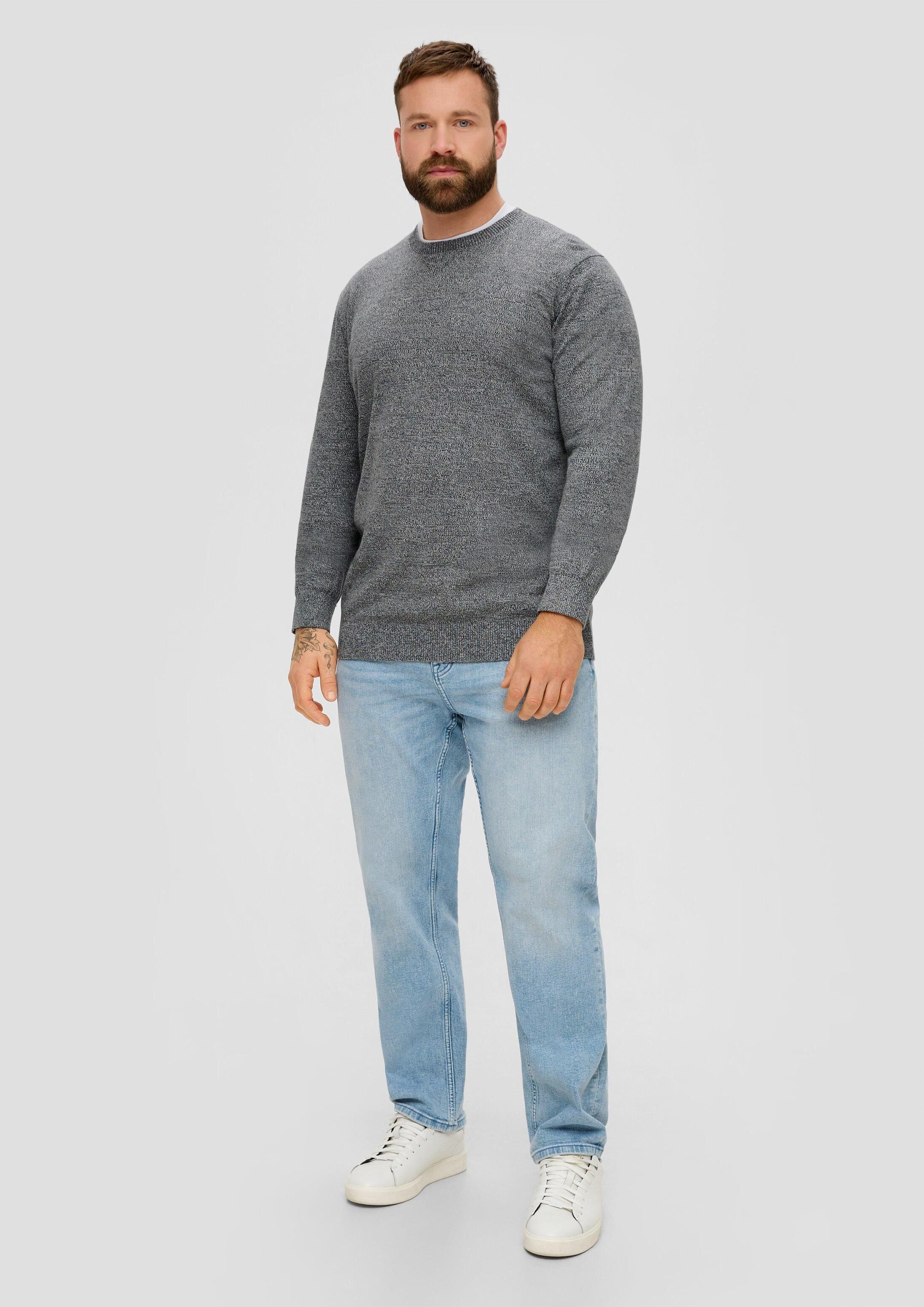 s.Oliver Longpullover Strickpullover Strickpullover aus Effektgarn
