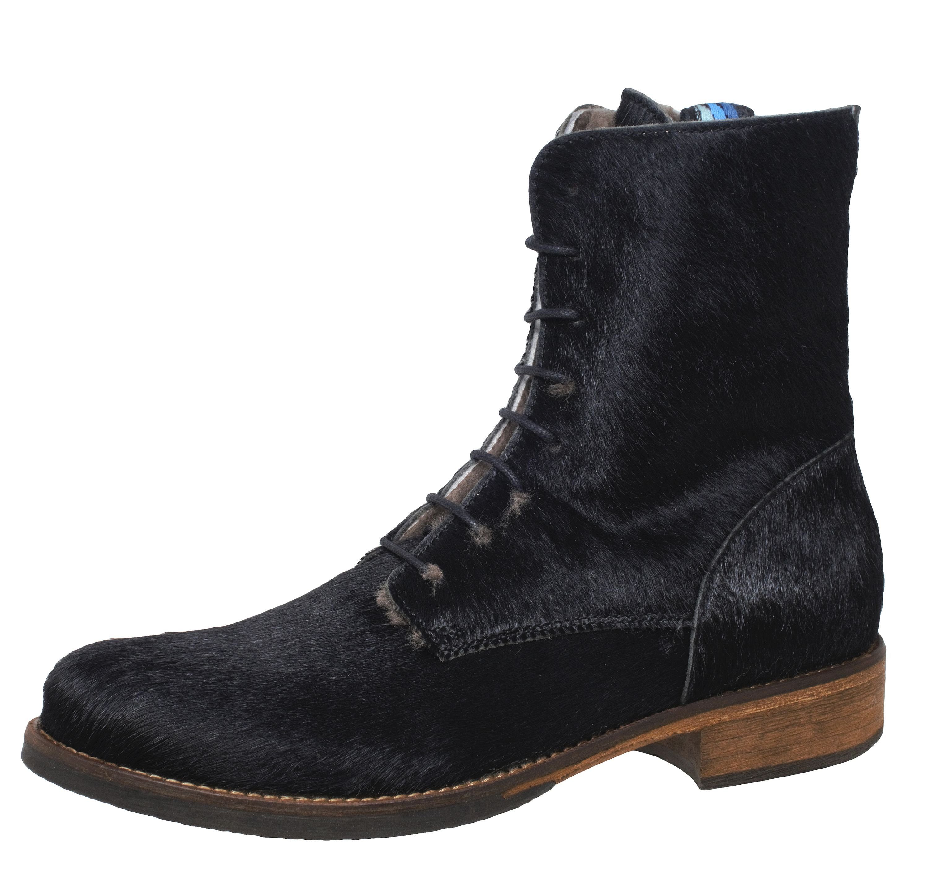 Momino Momino 3953 Boots Stiefel Stiefeletten Leder Lammfell Stiefelette