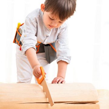 New Classic Toys® Spielwerkzeug Holzspielzeug, Educational, Werkzeuggürtel - orange, Werkzeug aus Holz
