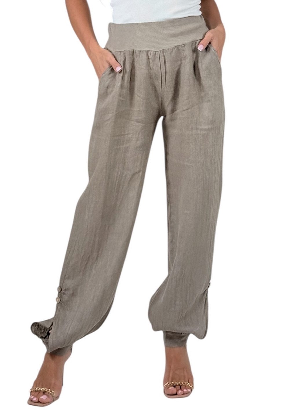 Mississhop Leinenhose 100 % Leinen Sommerhose, günstig online kaufen