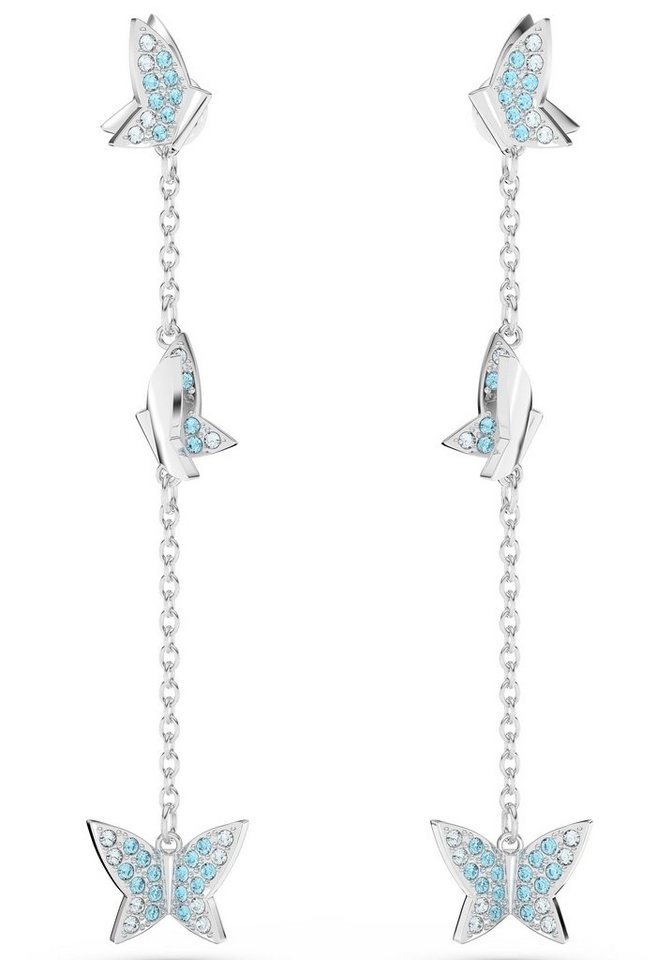 Swarovski Paar Ohrhänger Lilia Drop-Ohrhänger, Schmetterling, 5662182, mit  Swarovski® Kristall