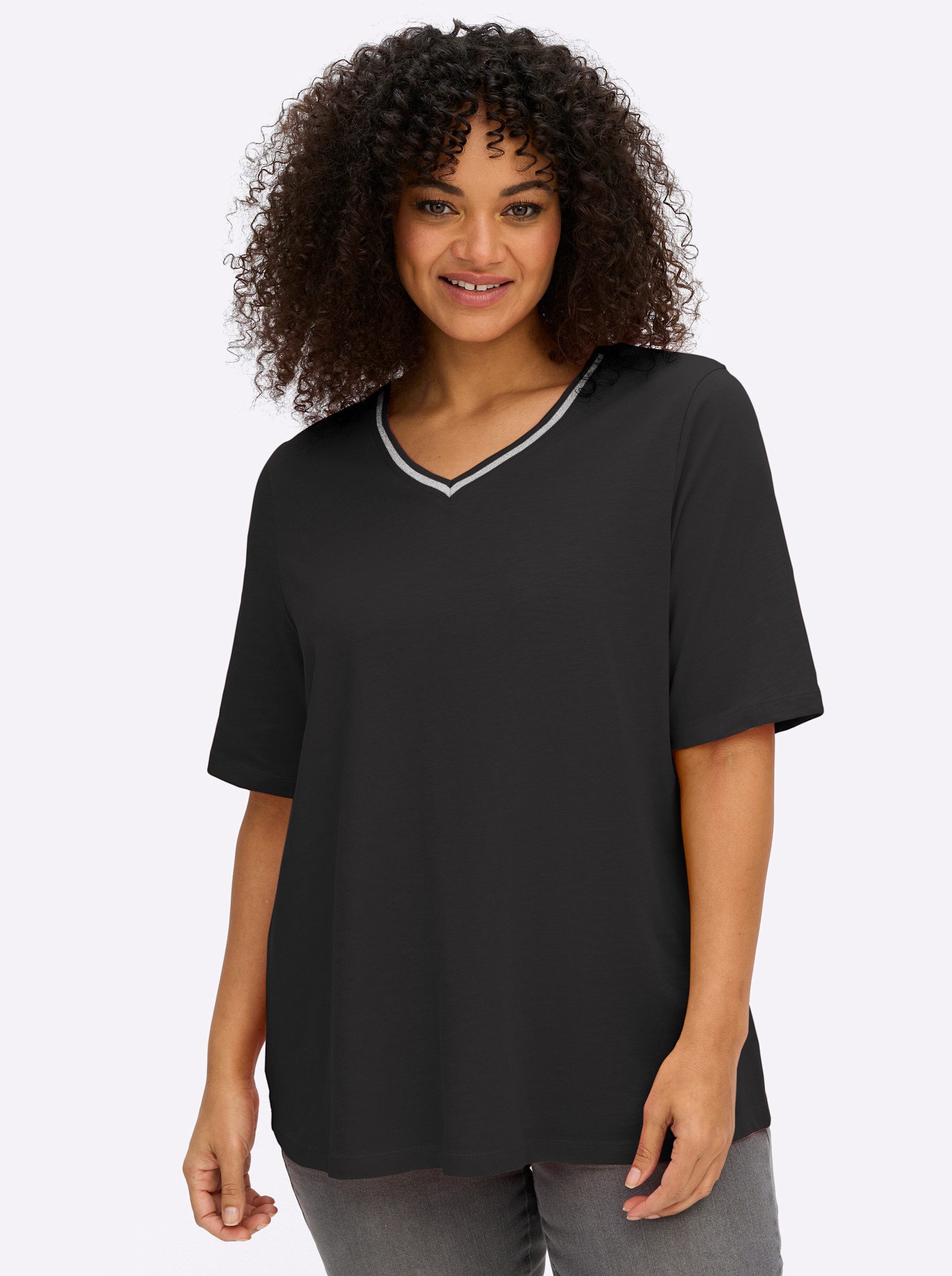 Sheego T-Shirt Shirt Kurzarm