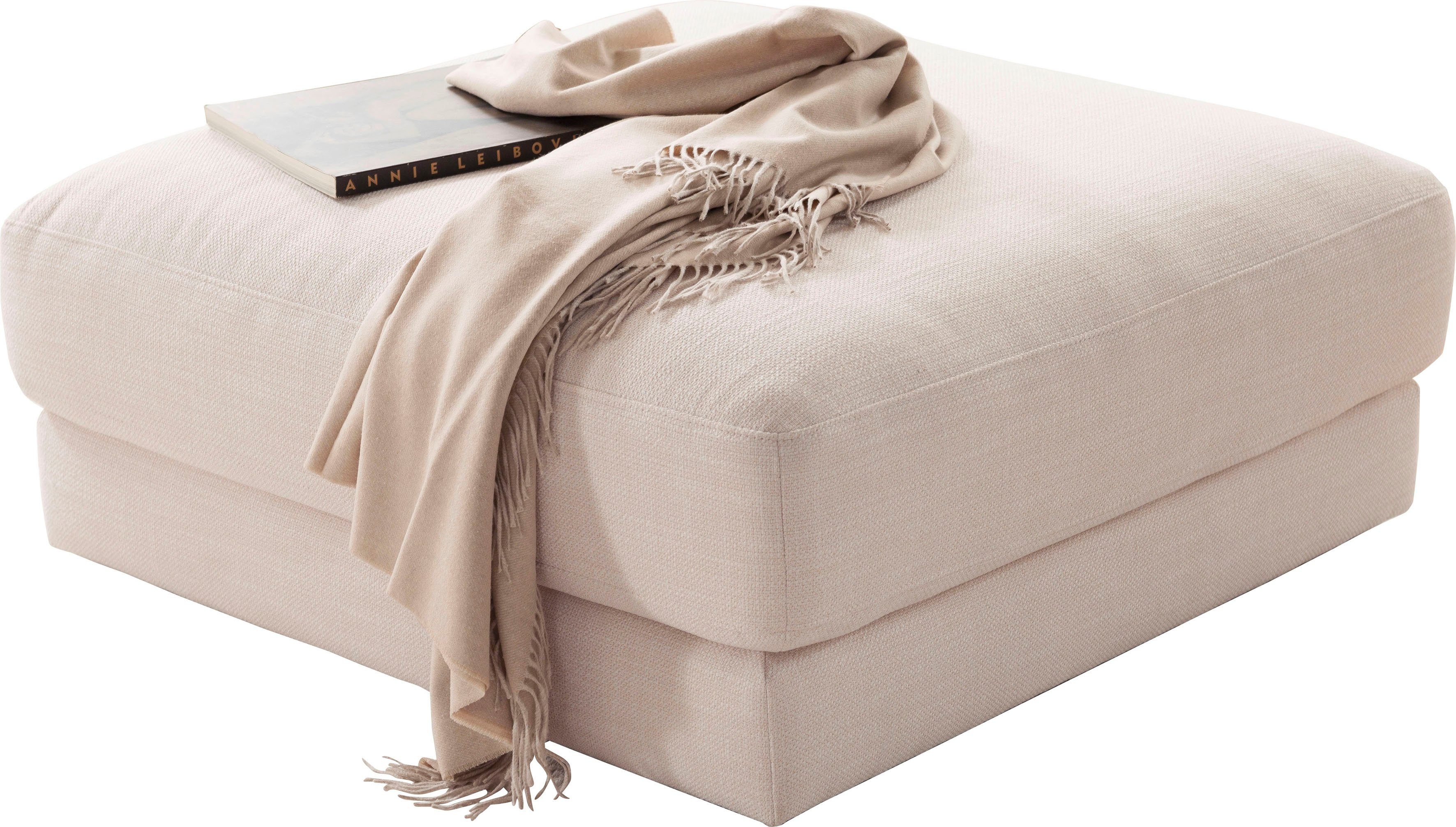 3C Candy Polsterhocker Enisa II, passend zur Serie "Enisa II", wahlweise mit Flecken-Schutz-Bezug