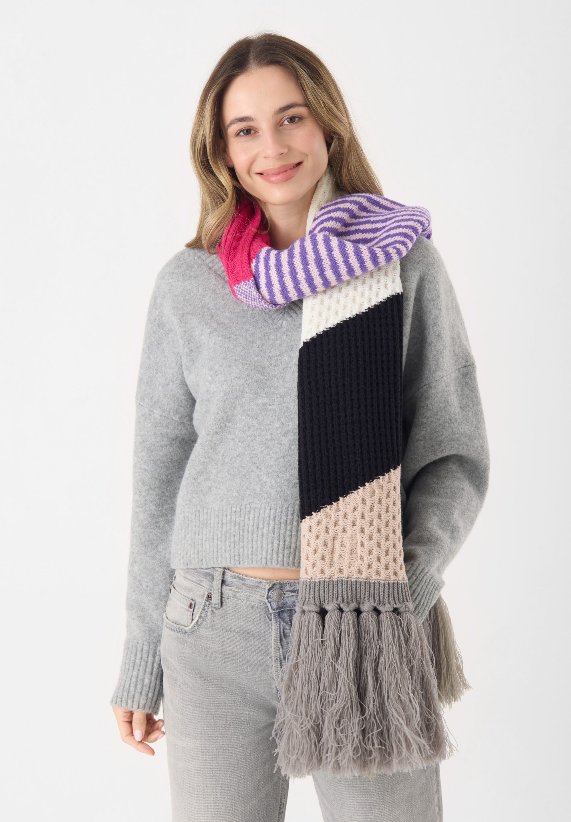 Codello Modeschal, (1-St), Mit langen Fransen