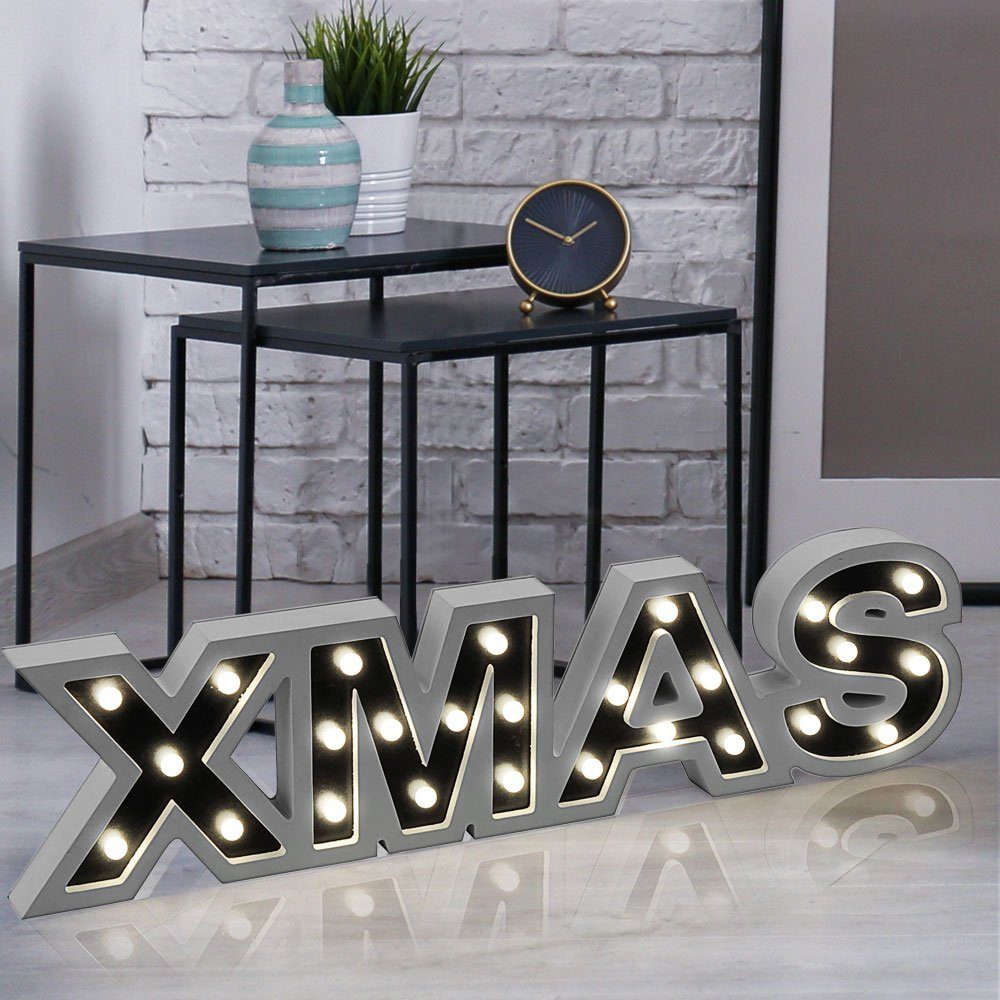 Lampe LED Dekolicht, XMAS etc-shop Weihnachts Winter Steh LED Zimmer Wohn