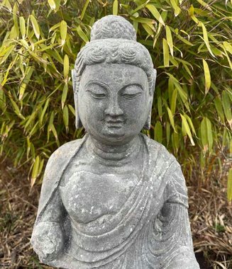 Asien LifeStyle Buddhafigur Garten Buddha Figur China Kulturrevolution Skulptur Naturstein Statue