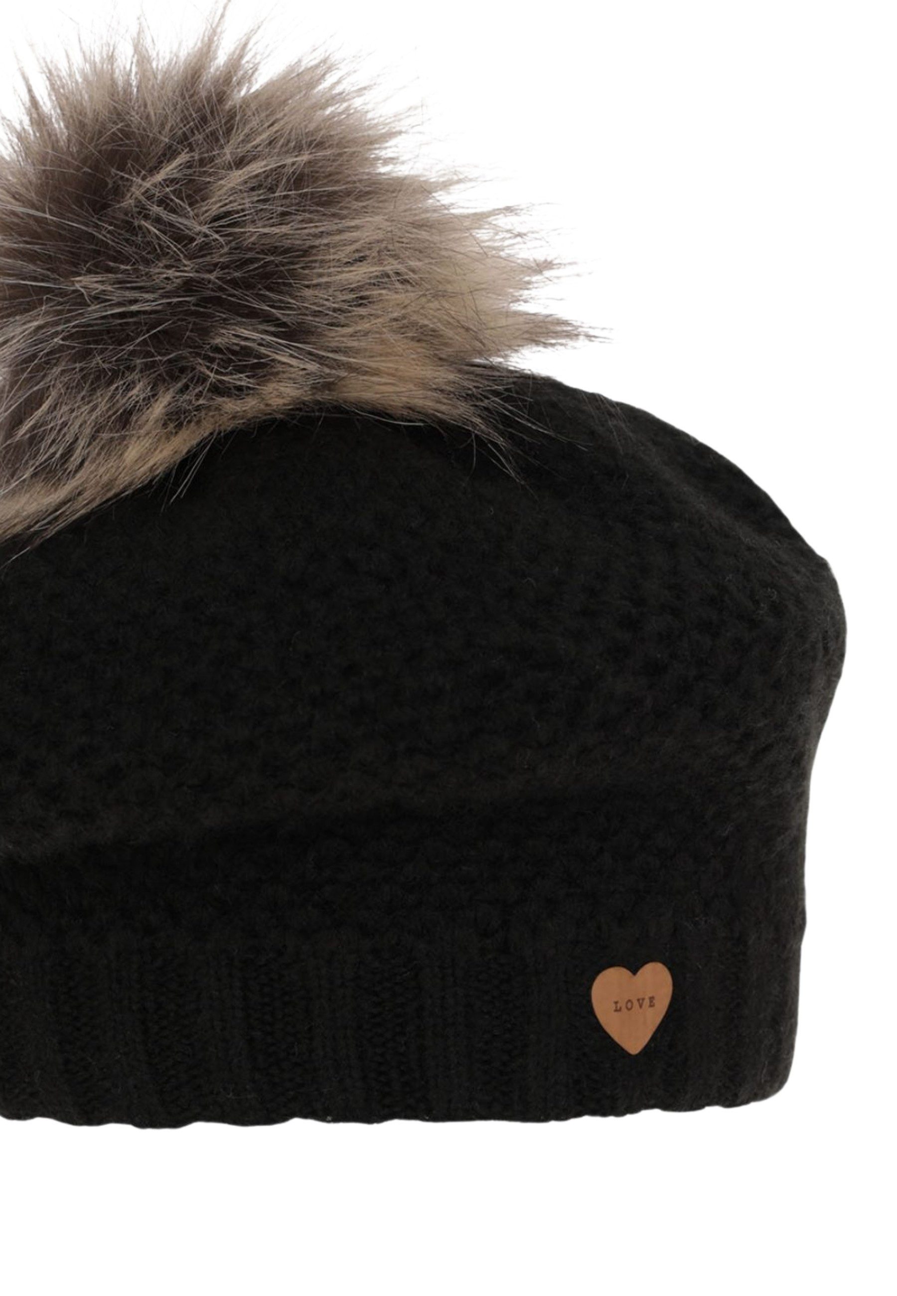 Diademita Sturmhaube Winterset für Mädchen: rosa Mütze und Schlauchschal mit Pompon (Set)