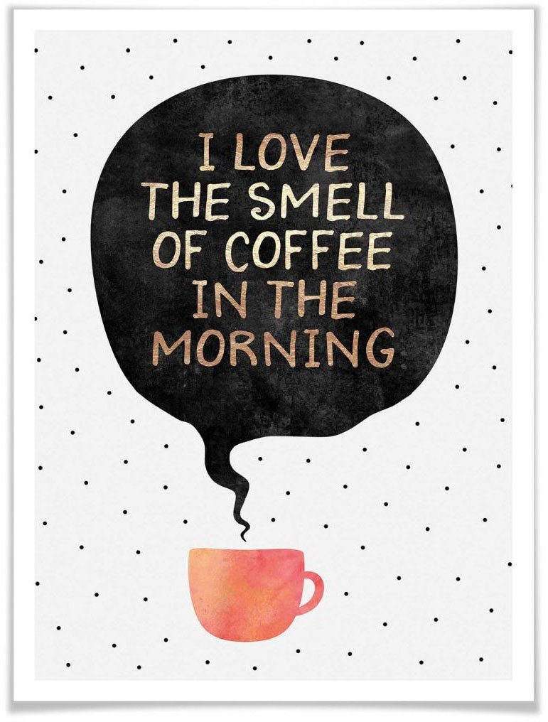 coffee, St) (1 Schriftzug of Wall-Art Poster smell
