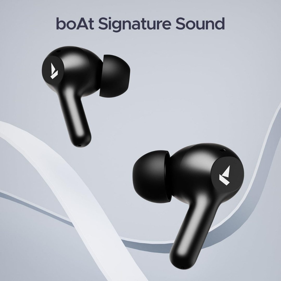 boAt Airdopes 71 TWS In-Ear Ohrhörer kabellos Bluetooth wireless In-Ear-Kopfhörer (Bluetooth, ENx Geräuschunterdrückung, Schnellladen, IPX4, niedrige Latenz)