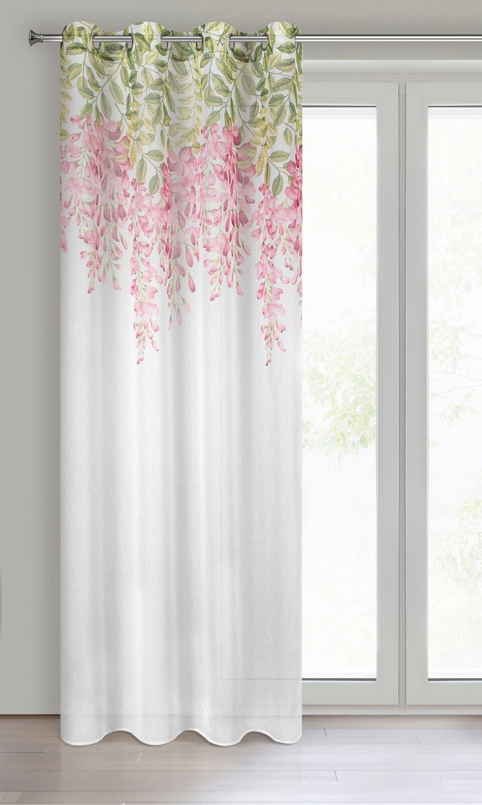 Eurofirany Gardine mit Blumenmuster günstig online kaufen