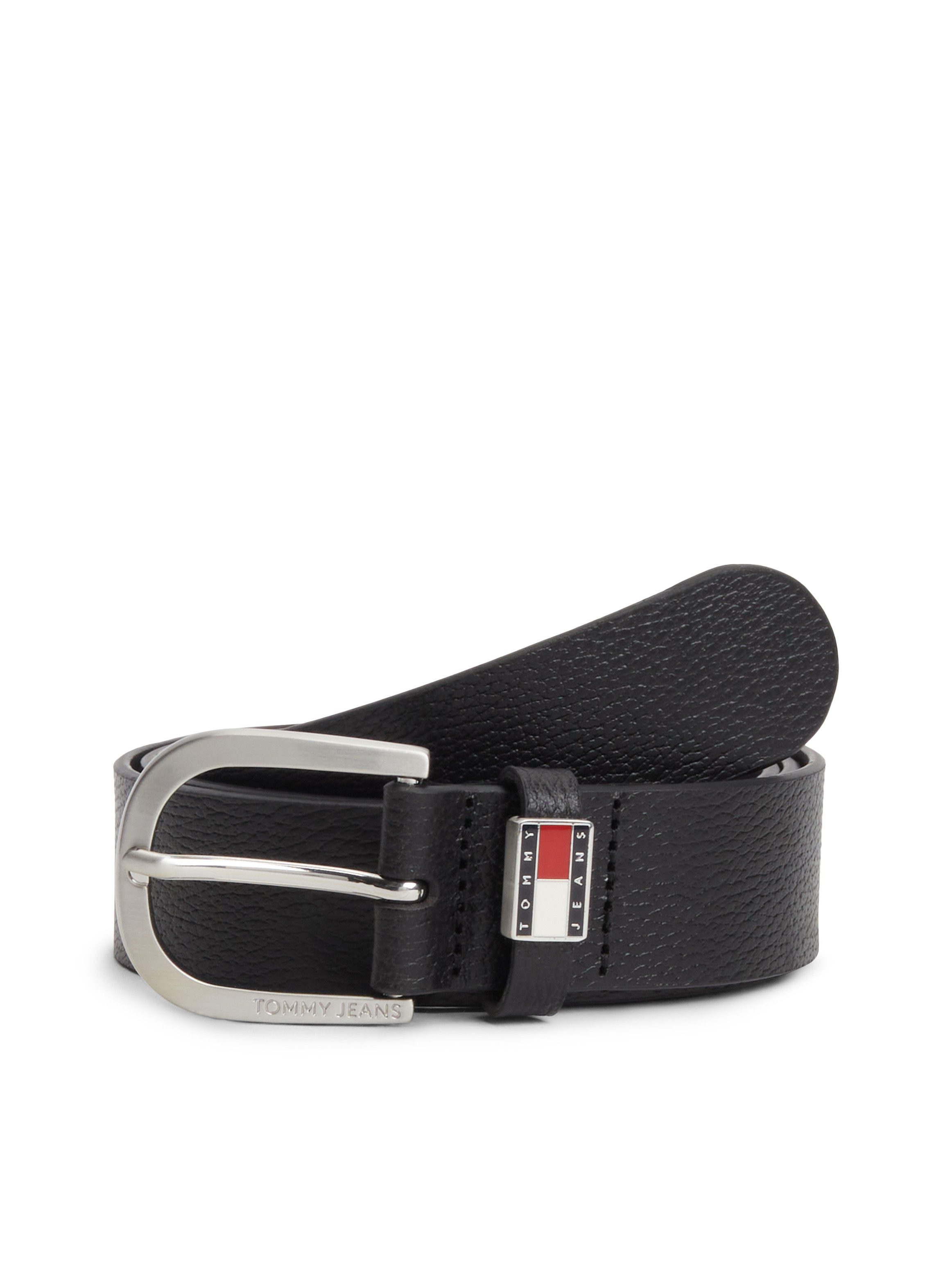 Tommy Jeans Ledergürtel TJM RYAN 3.5 Größenverstellbar mit genarbtem Finish