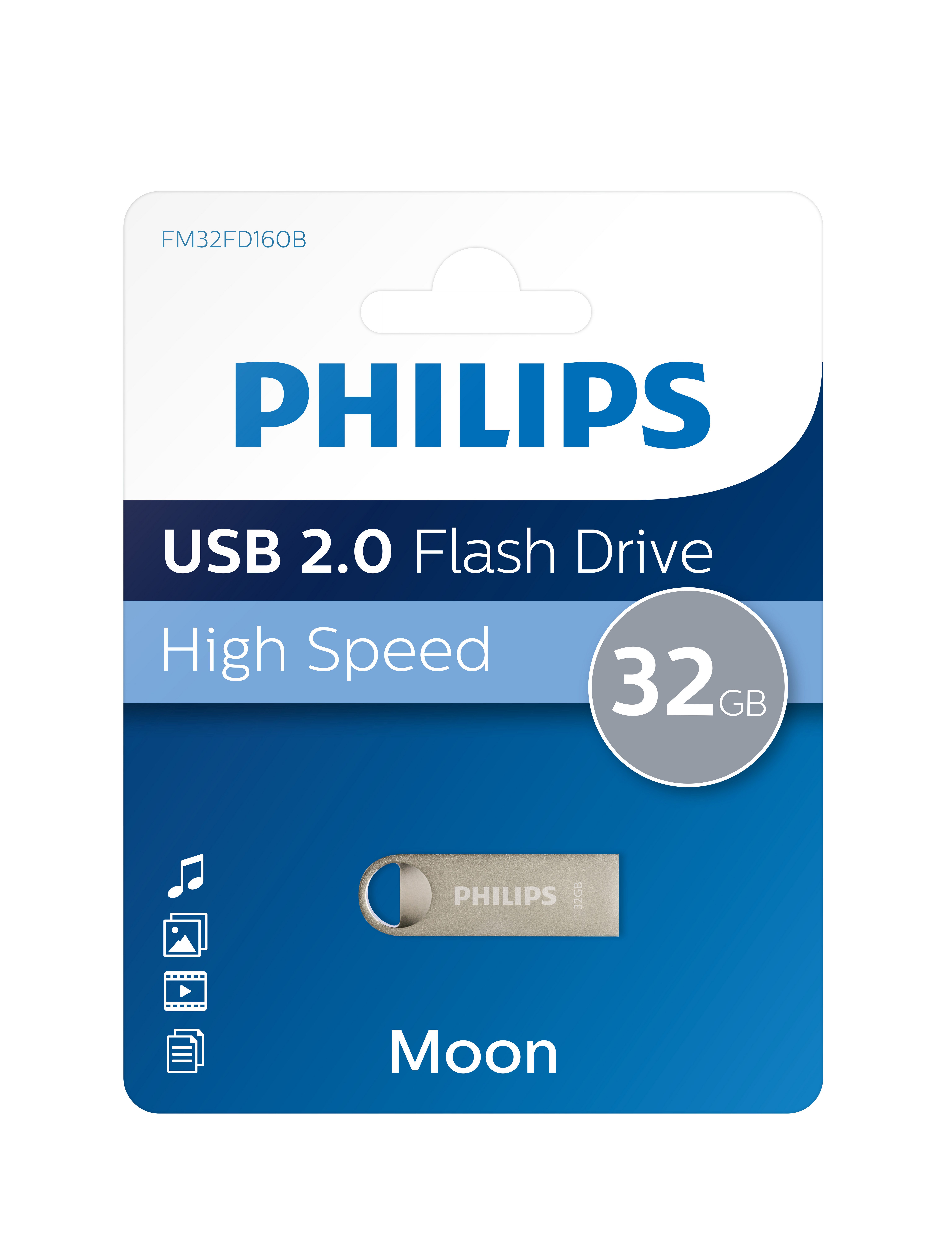 Philips Philips USB Stick 2.0 Moon Vintage 32 GB USB-Stick (USB USB 2.0)