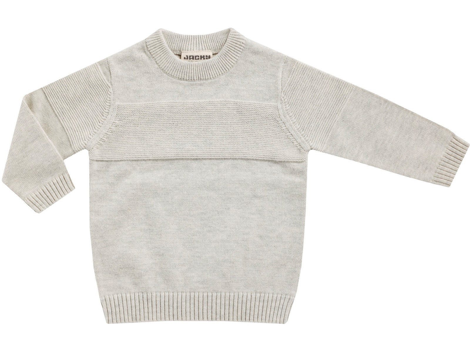 JACKY Strickpullover Strickpullover „Be Brave“ in Beige Melange (J-W26-1325210-6900)