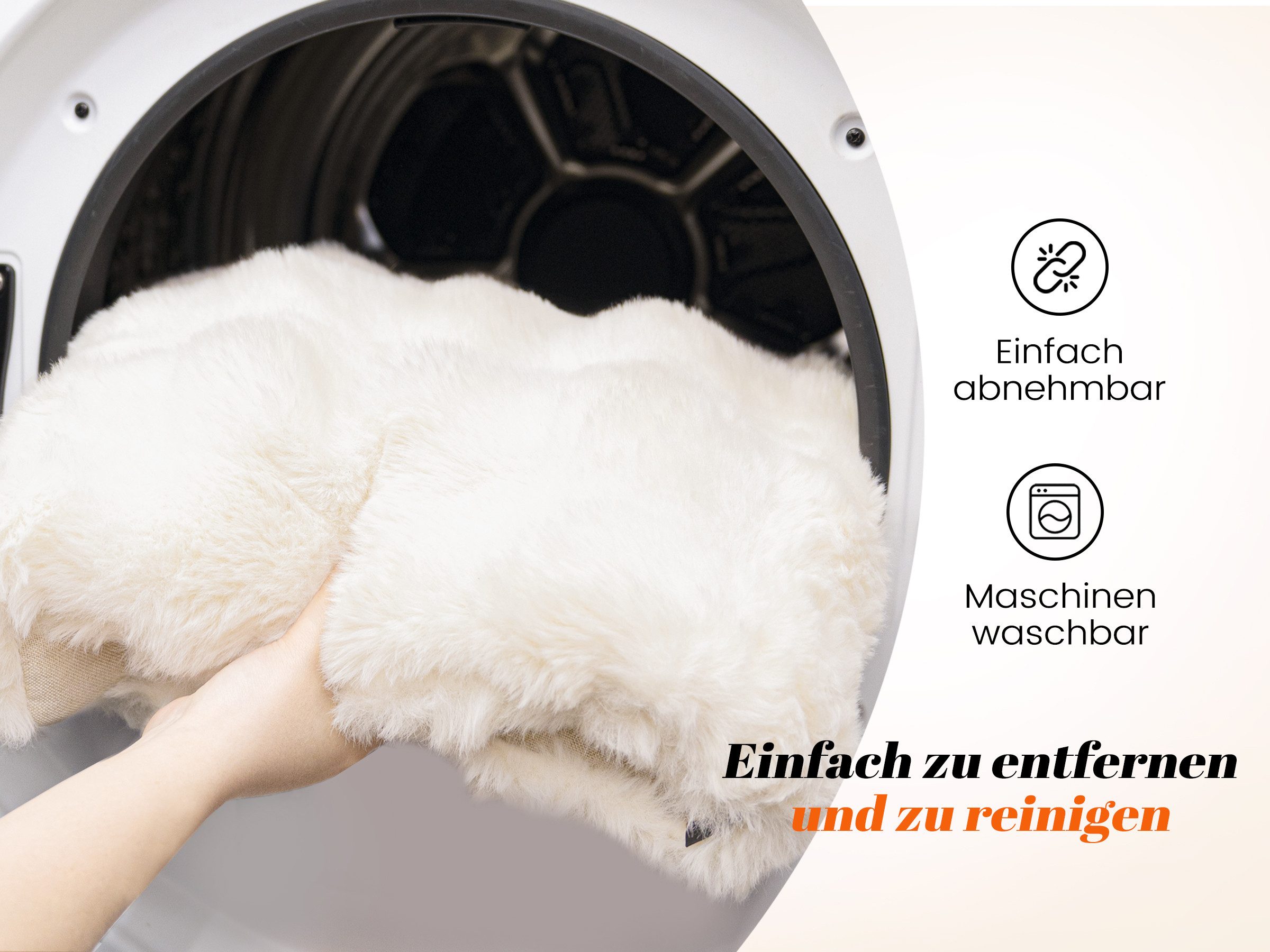 CheerPals Tierbett Erhöhtes Design aus stabilem Buchenholz für optimalen Liegekomfort, Polyesterfaser – Bild 4 von 5