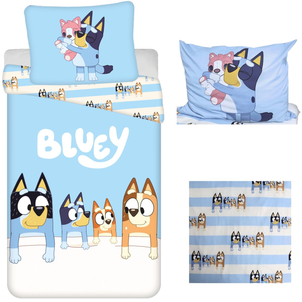 Bluey Bettwäsche Bluey Wende-Bettwäsche Set 135/140x200 günstig online kaufen