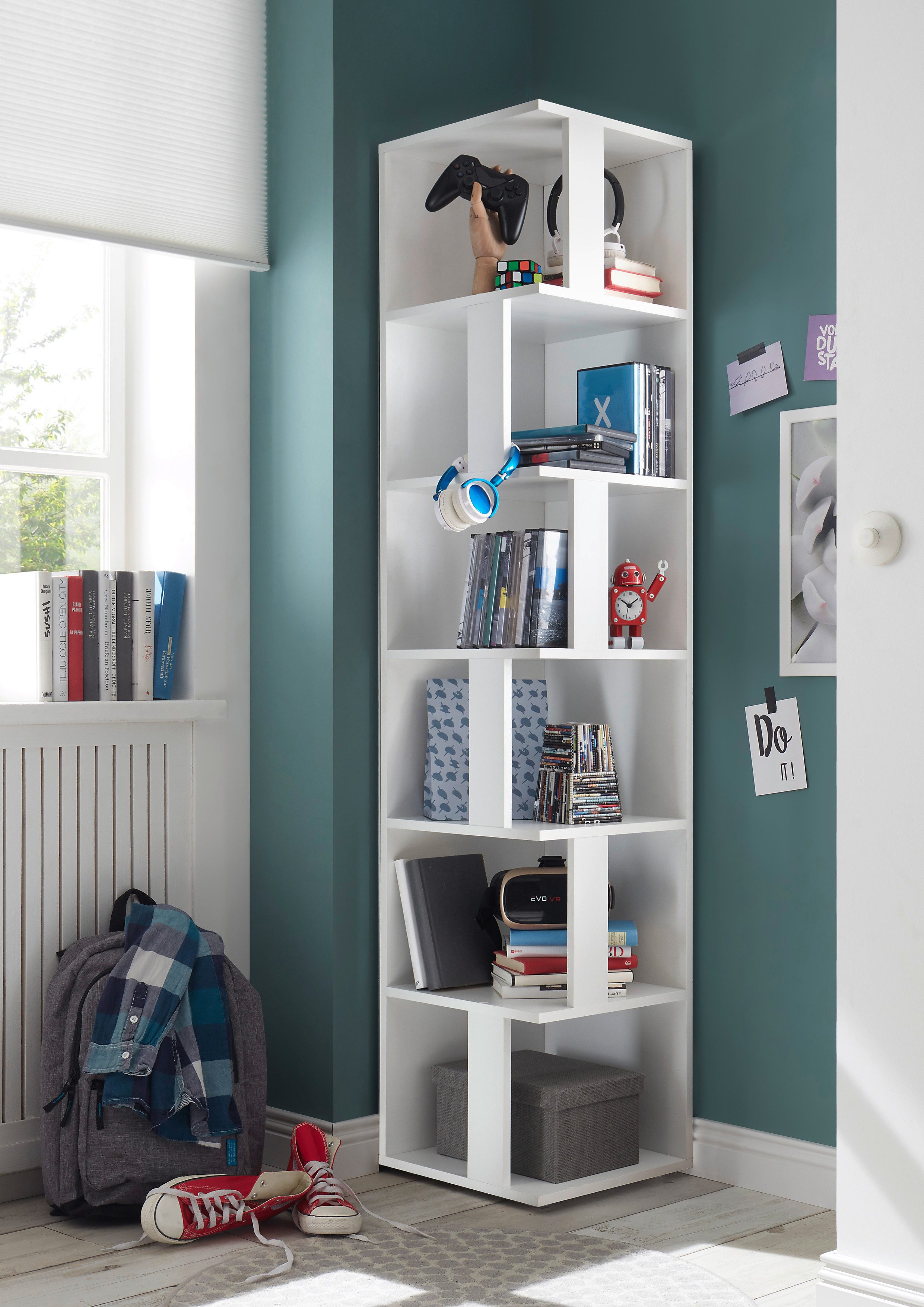 PREISBRECHER Eckregal Lasmos, 38 x 186 günstig online kaufen