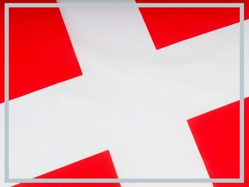 PHENO FLAGS Flagge Dänemark Flagge 90 x 150 cm Dänische Fahne Nationalfahne (Hissflagge für Fahnenmast), Inkl. 2 Messing Ösen
