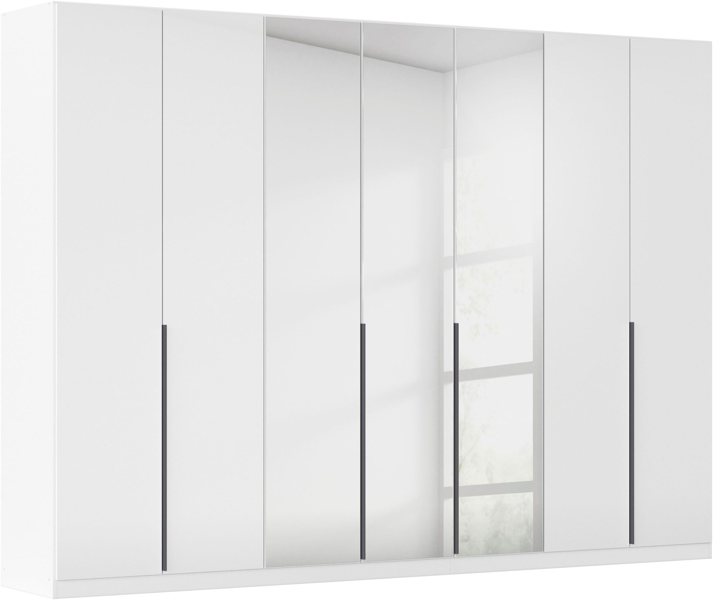 OTTO home Drehtürenschrank Kleiderschrank Schrank Garderobe AGORDO mit Dekor- oder Hochglanzfront (in zwei Griff-Farben, Breiten 91-405 cm) durchdachte Innenausstattung, in 8 Breiten und 2 Höhen MADE IN GERMANY
