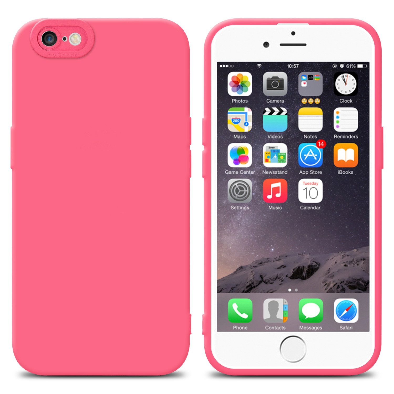 Cadorabo Handyhülle für iPhone 6 / 6S Hülle Apple iPhone 6 / 6S, Hülle Schutzhülle TPU Silikon Case Cover