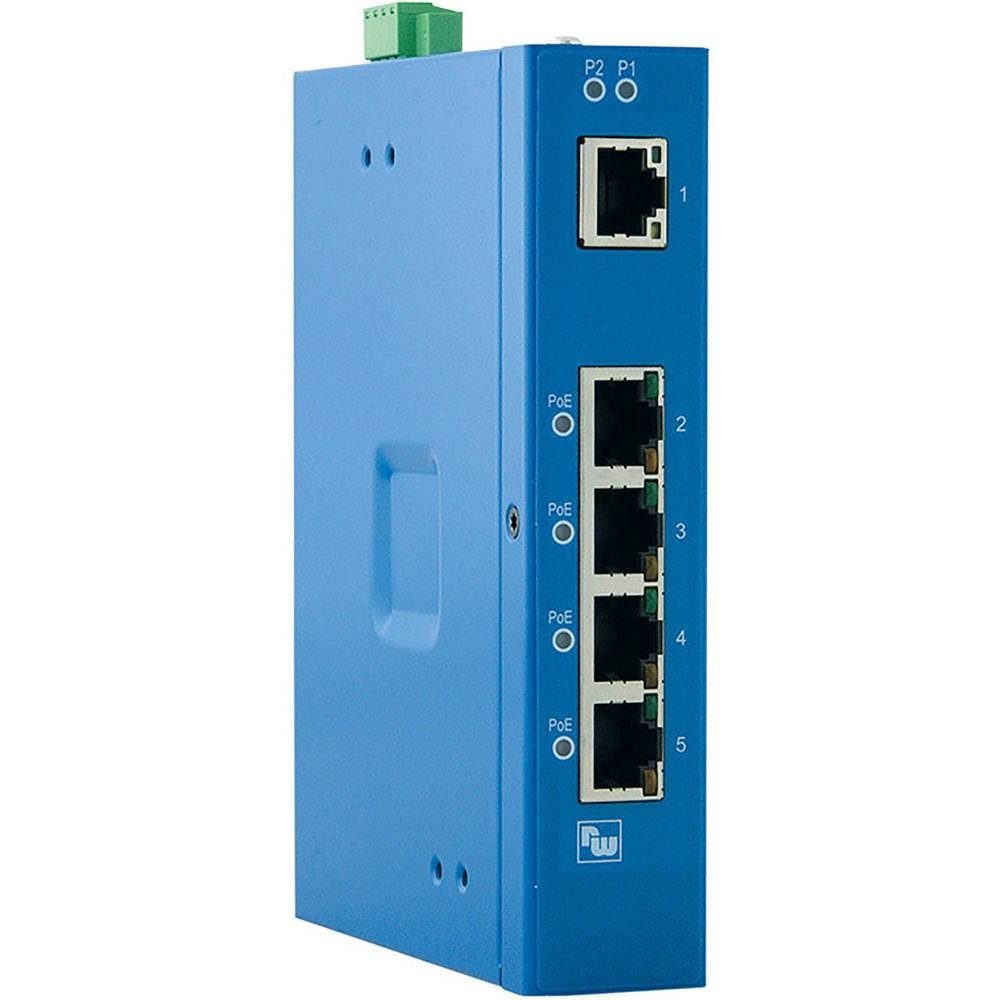 Ethernet Switch, 5 Ports, Gigabit - PoE/PoE Netzwerk-Switch