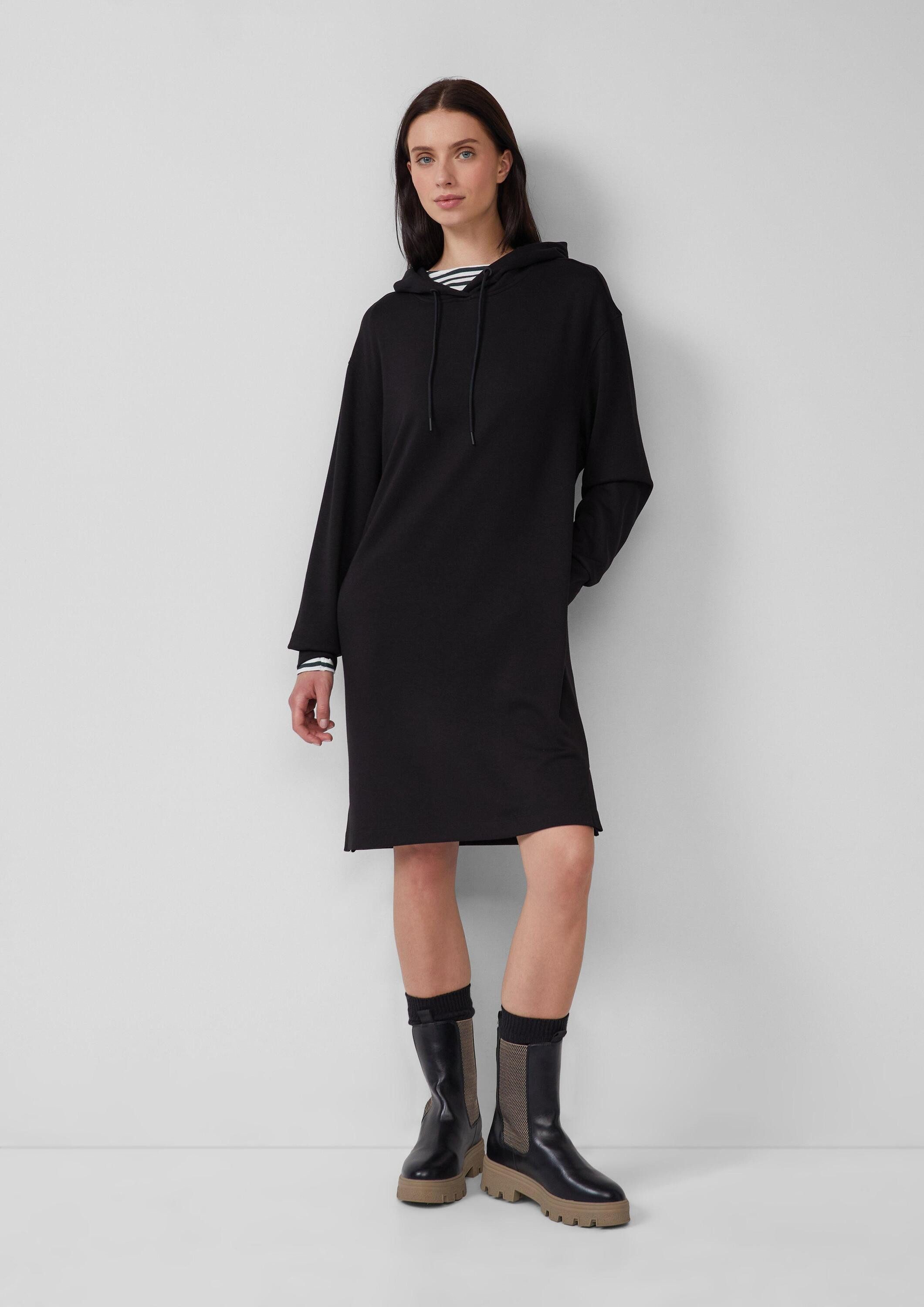 s.Oliver Midikleid Kleid Scuba-Kleid mit Eingrifftaschen und Kapuze günstig online kaufen