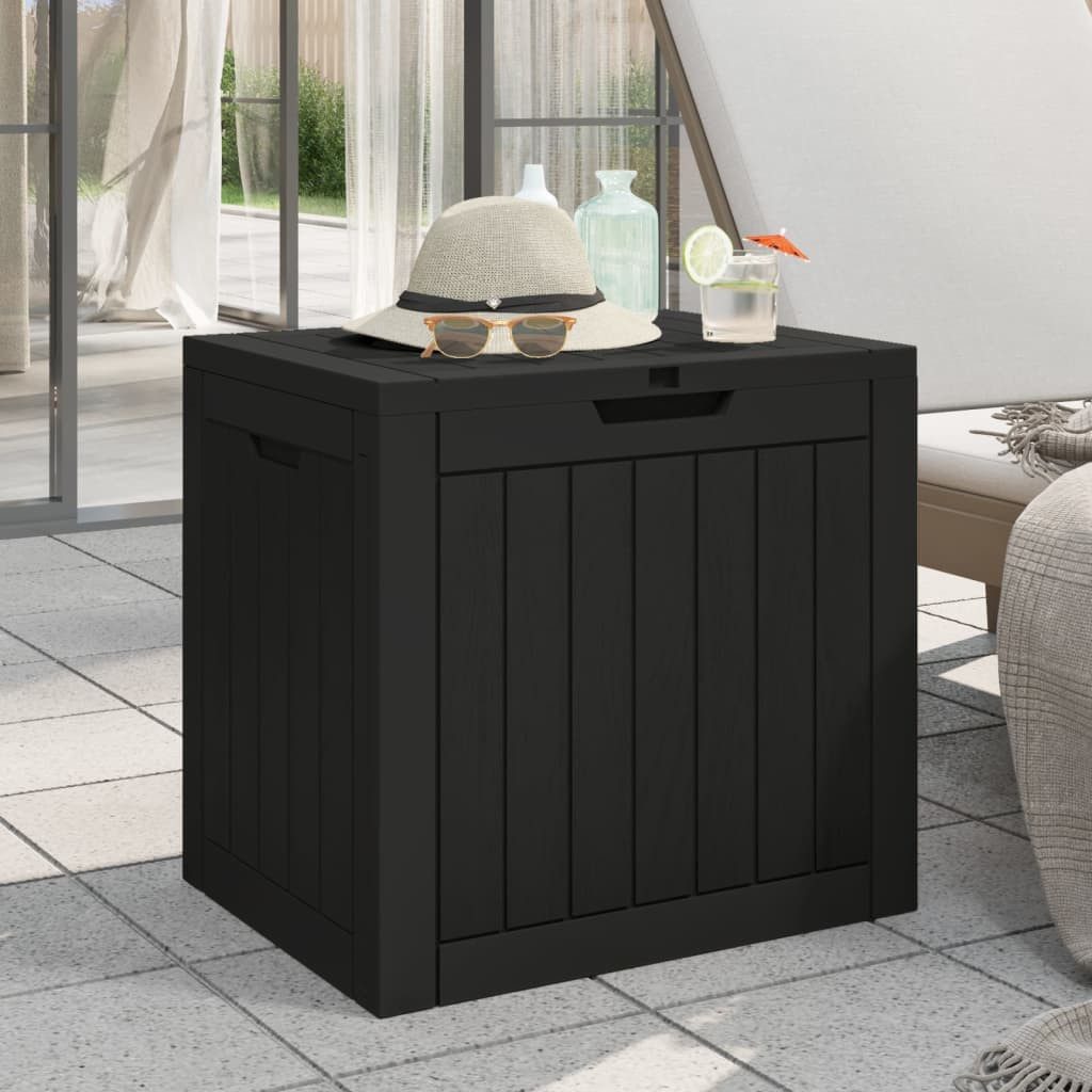 Thumbnail - vidaXL Gartenbox, Gartenaufbewahrungsbox Schwarz 55,5x43x53 cm Polypropylen