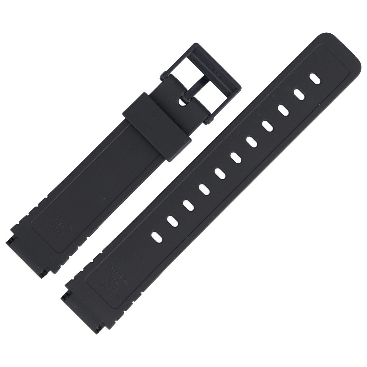CASIO Uhrenarmband 16mm Kunststoff Schwarz MW-57