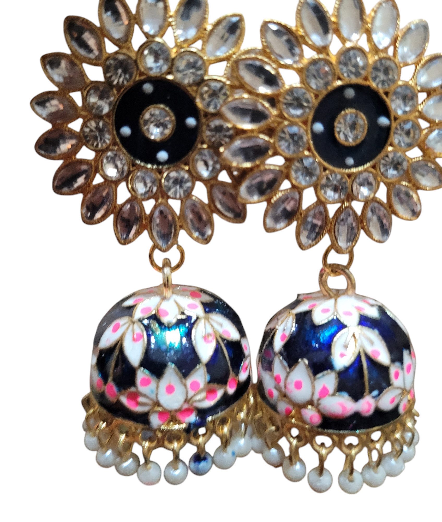 PfauGermany Paar Серьги Jumkha Flower Glance