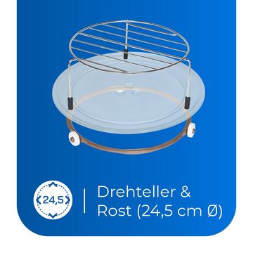 exquisit Mikrowelle MW717-070G, Mikrowelle, Grill, 20,00 l, inkl. Grillrost, Farbauswahl, schlicht und effizient