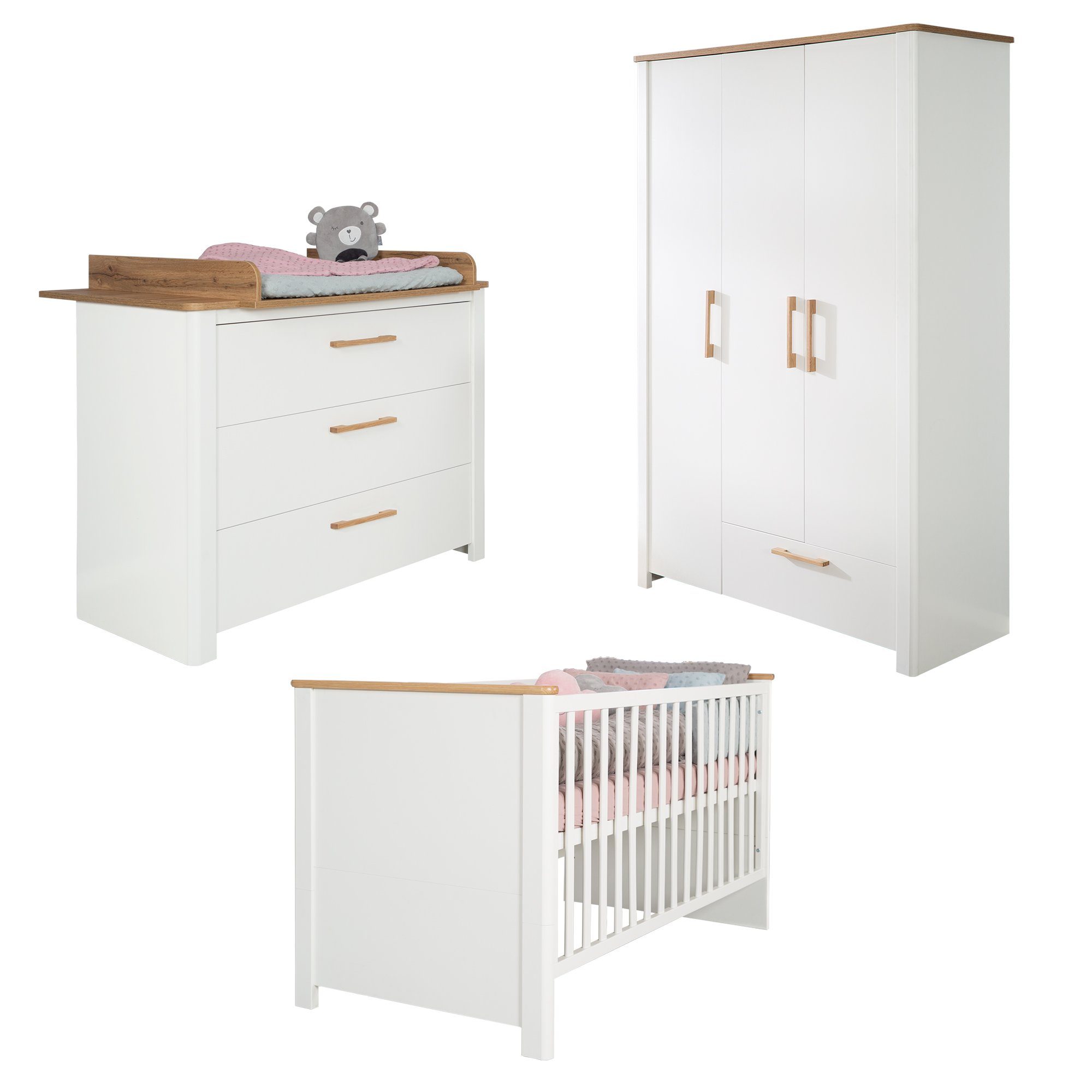 roba® Babyzimmer-Komplettset Ava - modernes Kinderzimmer günstig online kaufen