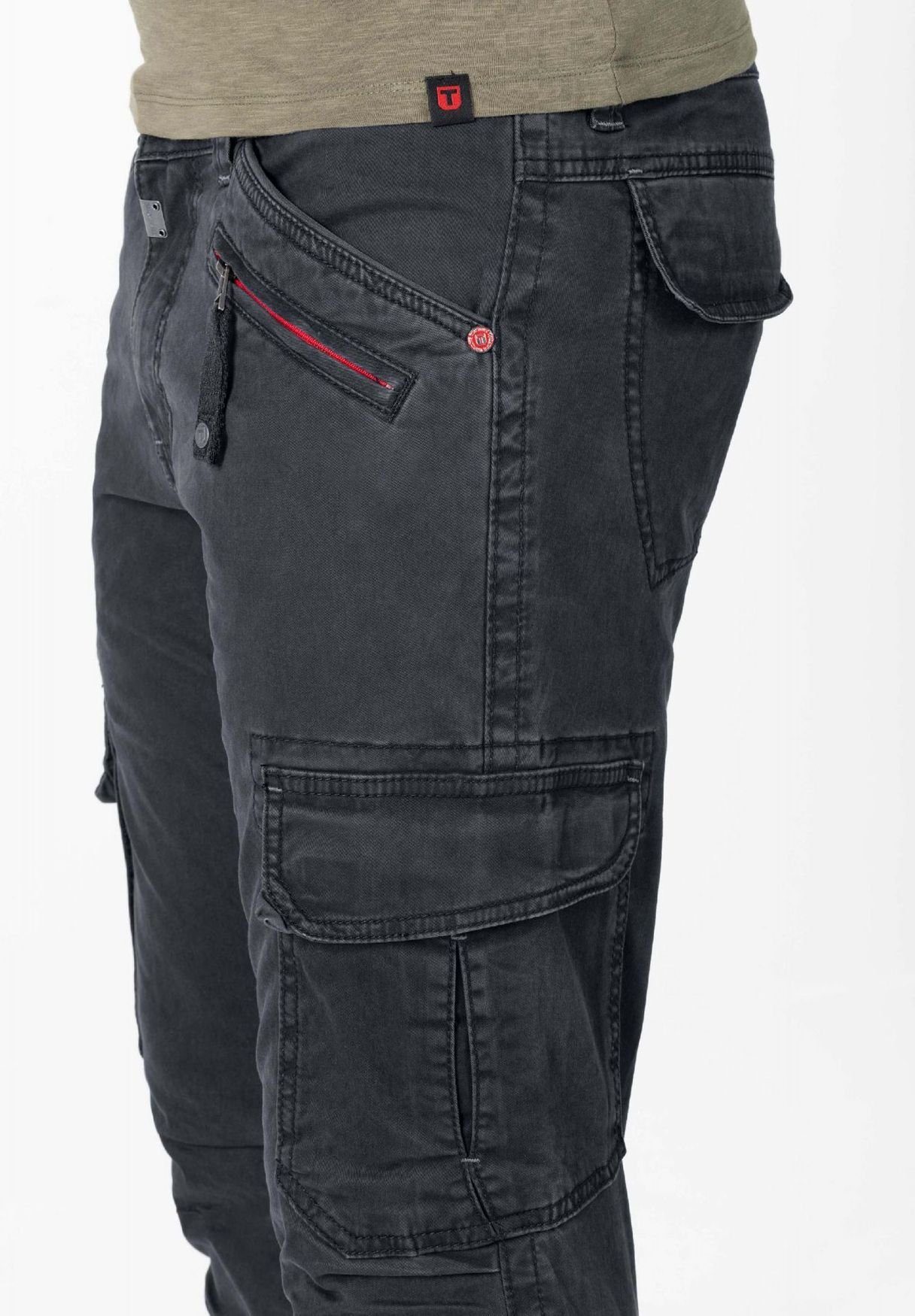 BenTZ Jeans Denim Grau Cargohose Cargo TIMEZONE Stretch Hose Fit 5180 Regular Regular in