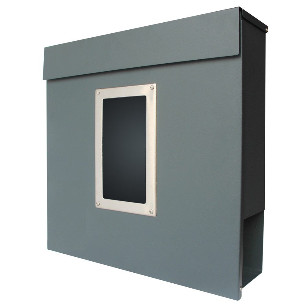 V2Aox Wandbriefkasten Briefkasten Modern Wandmontage Post Zeitungsrolle Zeitungsfach Stahl
