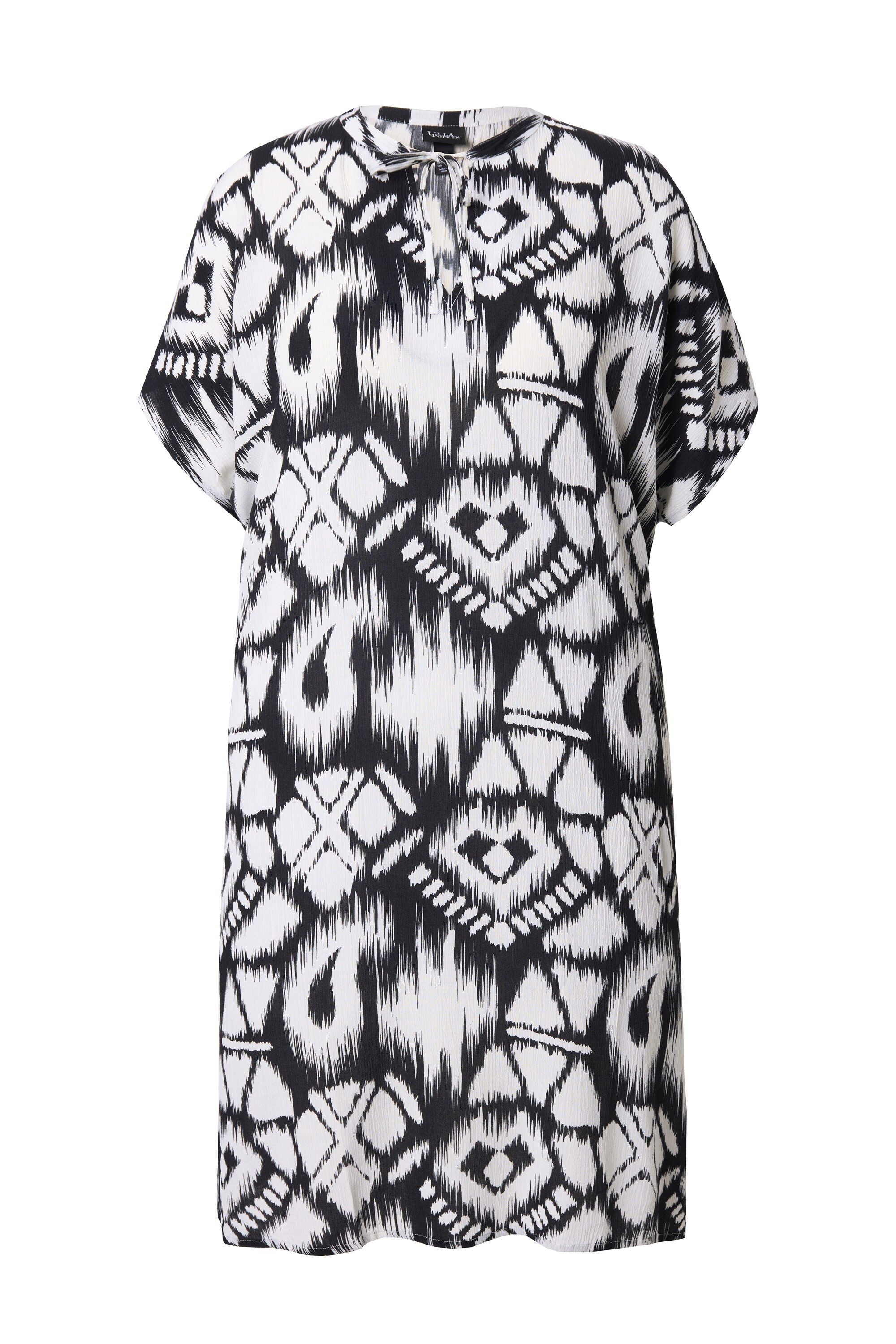 Ulla Popken Midikleid Kleid Oversized Tunika-Ausschnitt günstig online kaufen