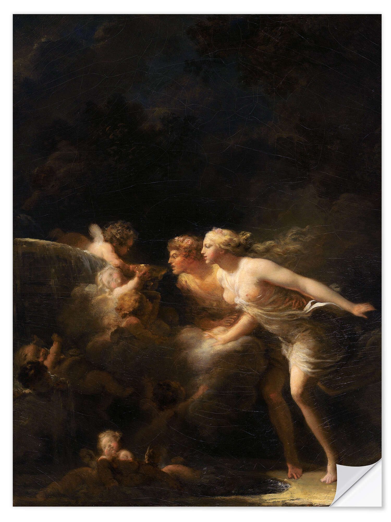Wandbild Der Brunnen der Liebe