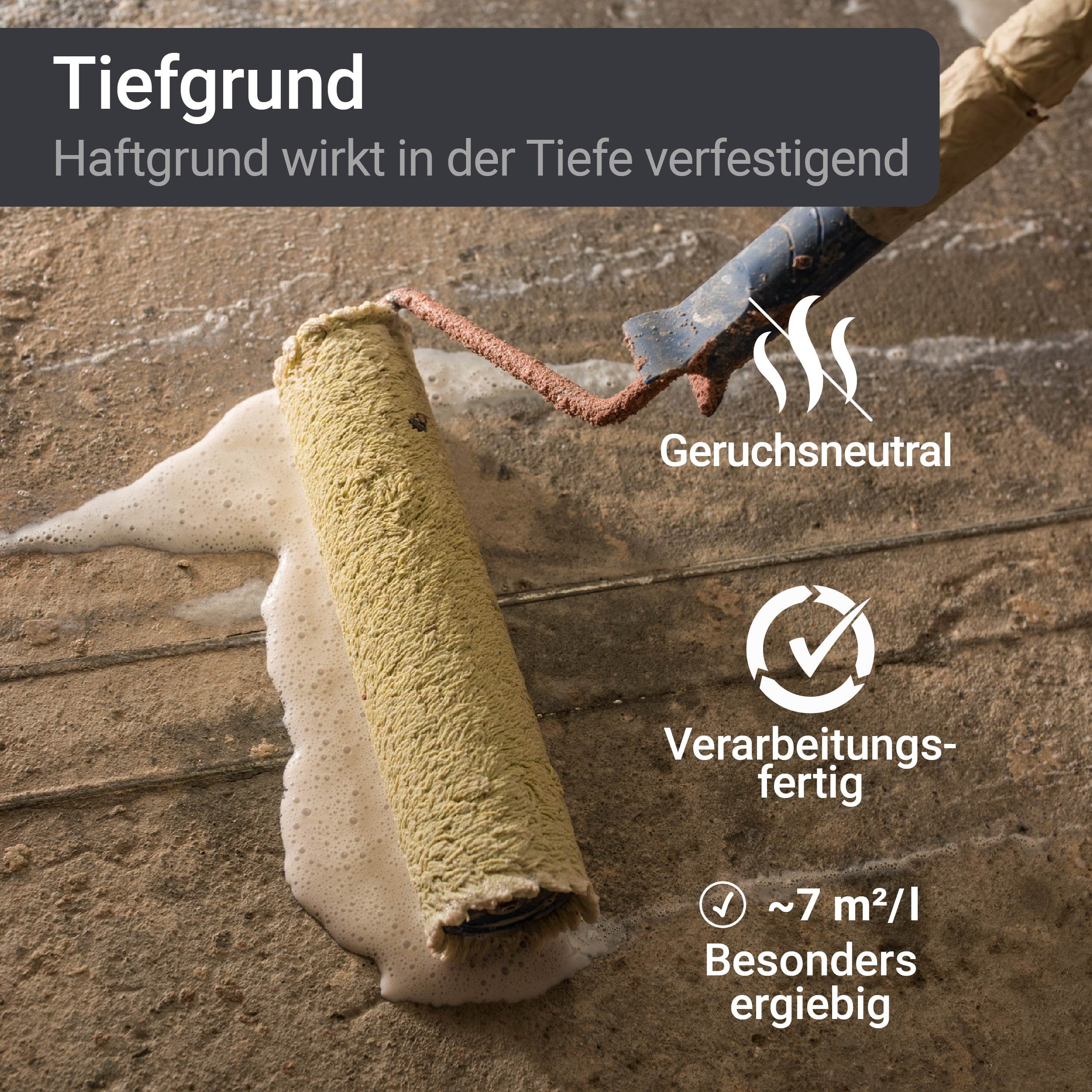 WO-WE Tiefengrund Tiefgrund Untergrungvorbereitung Putzgrund W518, 5-10L, Farblos