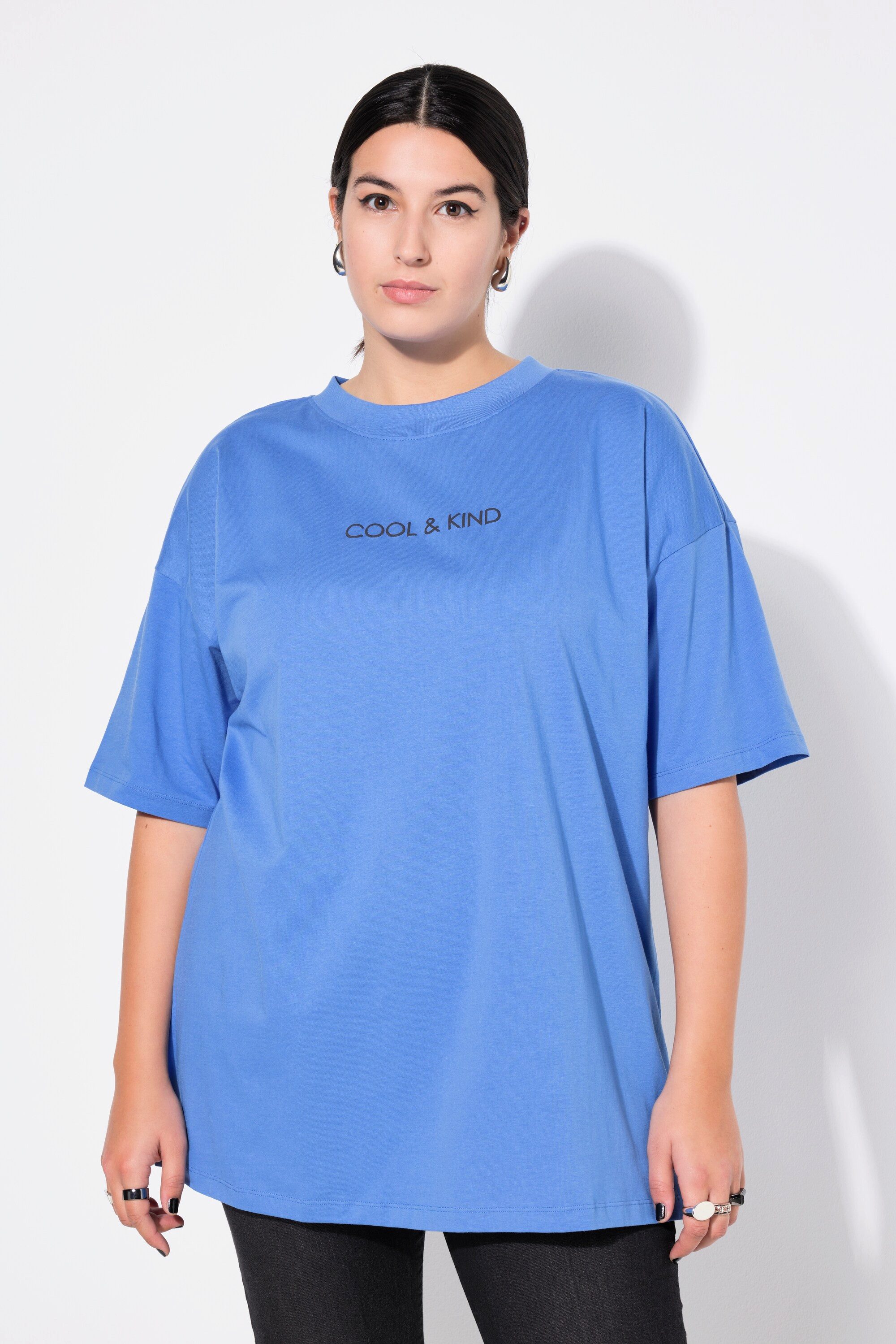 T-Shirt Men-Shirt oversized Bogenprint Halbarm