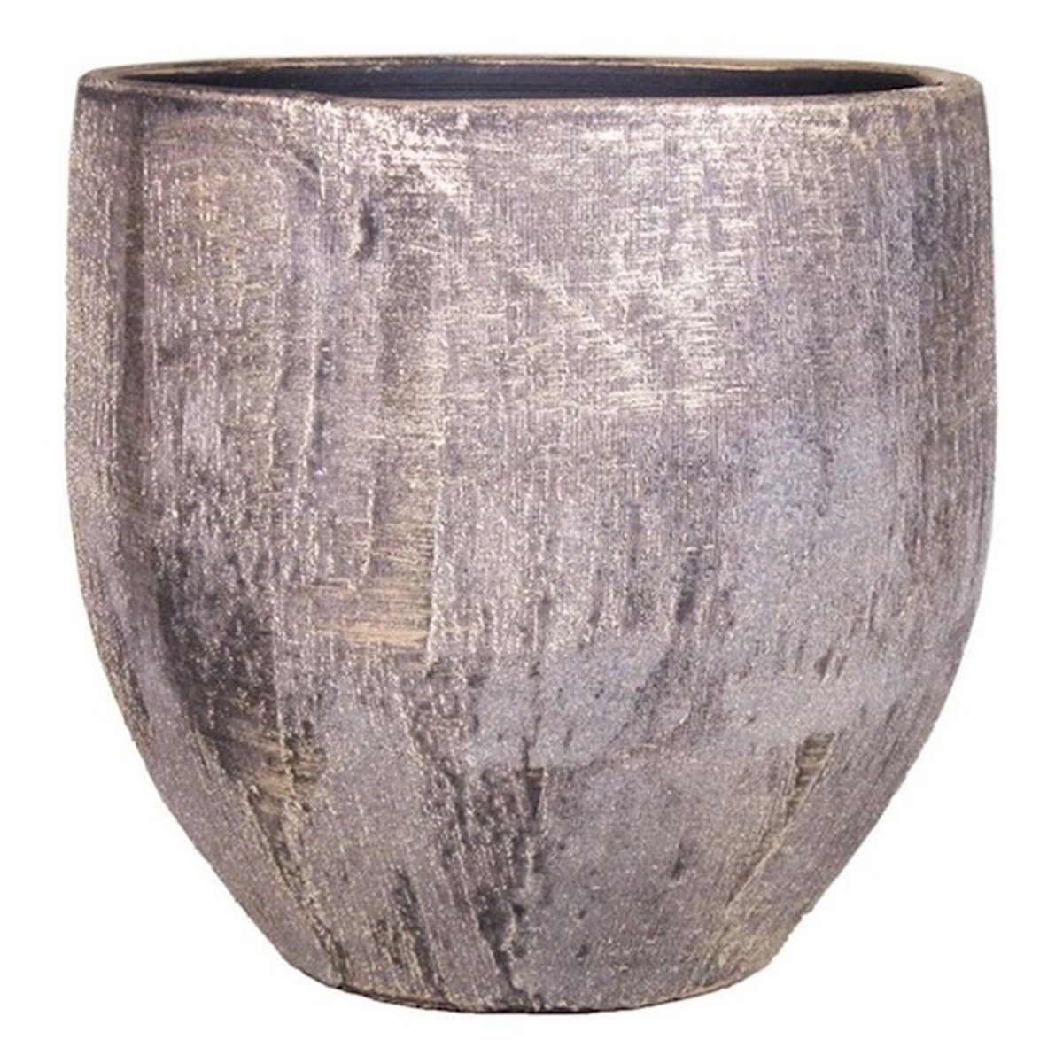 INNA-Glas Blumentopf Keramik Blumentopf AETIOS, Farbverlauf, Gold-braun, 34 cm, Ø 34 cm
