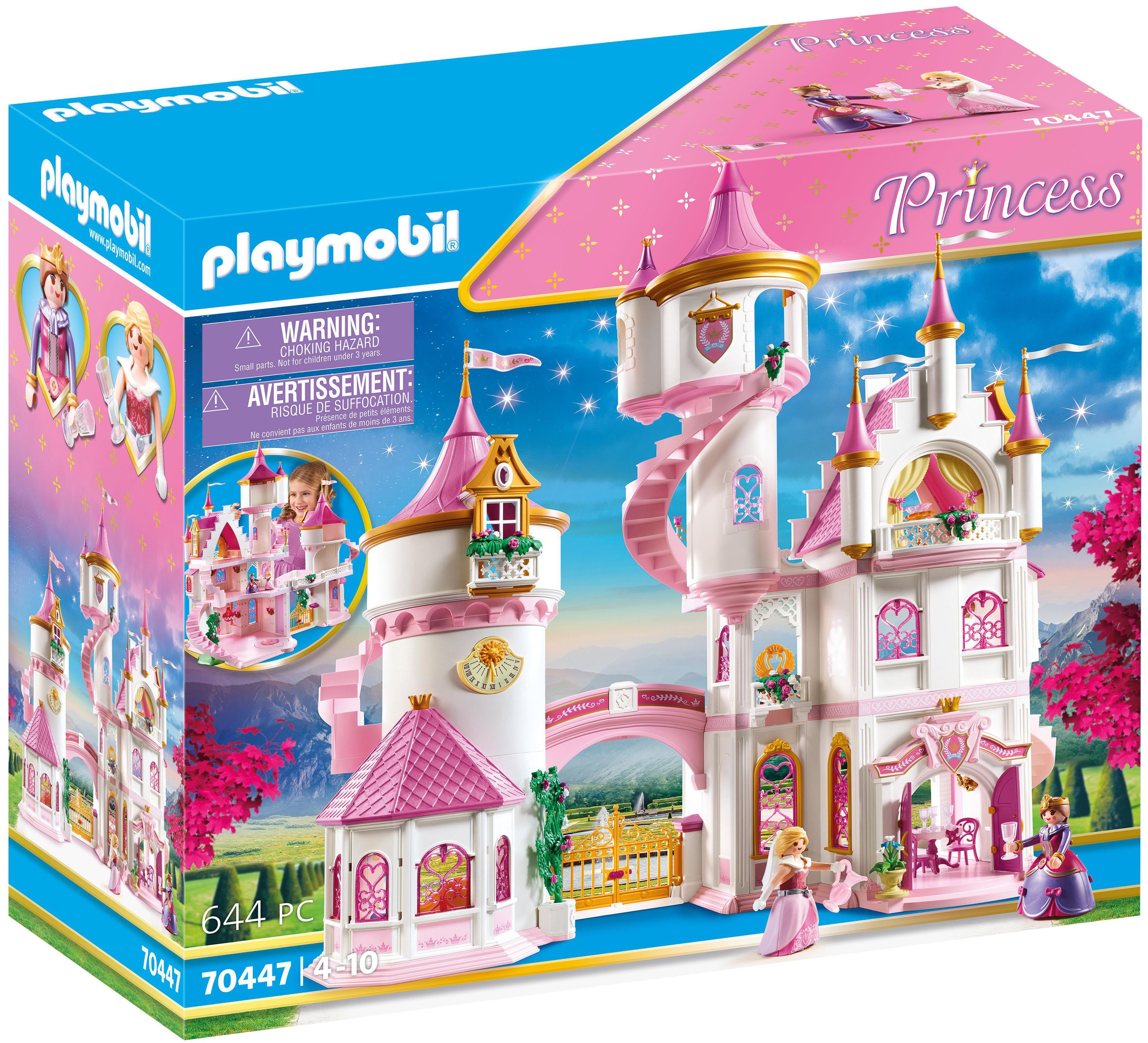 Playmobil® Konstruktions-Spielset Großes Prinzessinnenschloss (70447), Princess, (644 St), Made in Germany