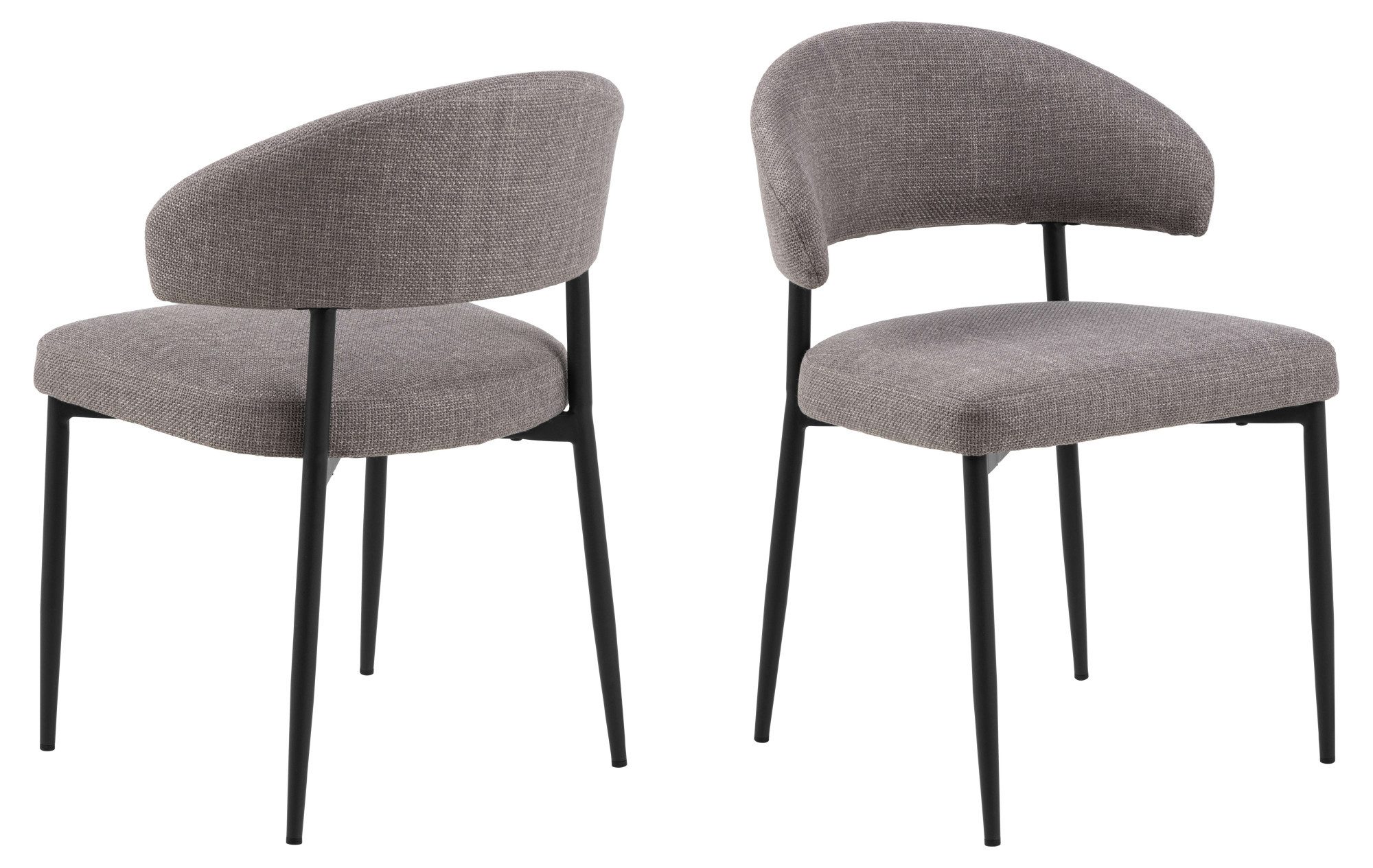 ACTONA GROUP Esszimmerstuhl Edina, 2er-Set, Skandinavisches Design, weicher günstig online kaufen