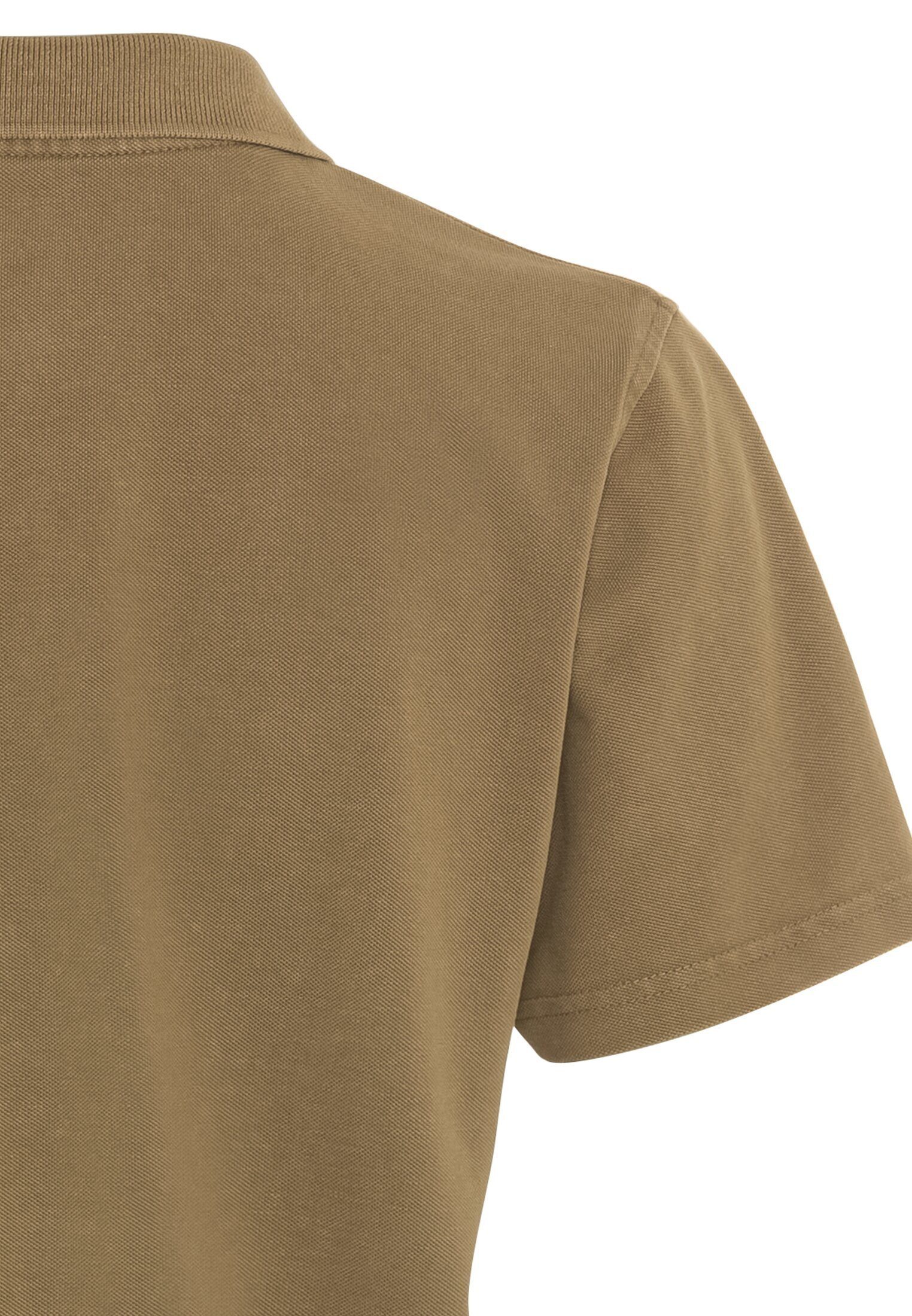 aus active Poloshirt camel Organic Shirts_Poloshirt Cotton Oliv
