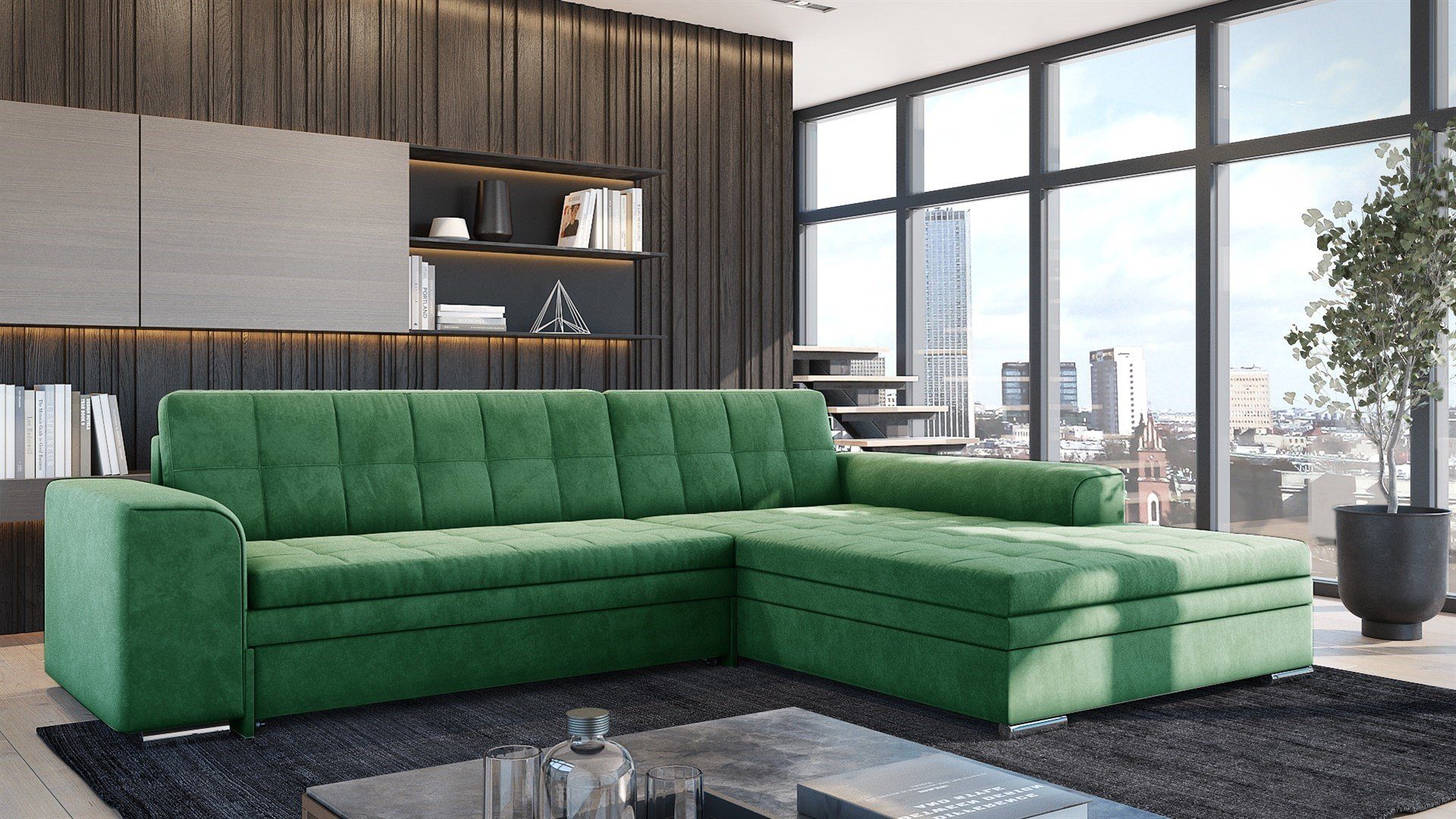 Fun Möbel Ecksofa Sofa SARRA Ottomane günstig online kaufen
