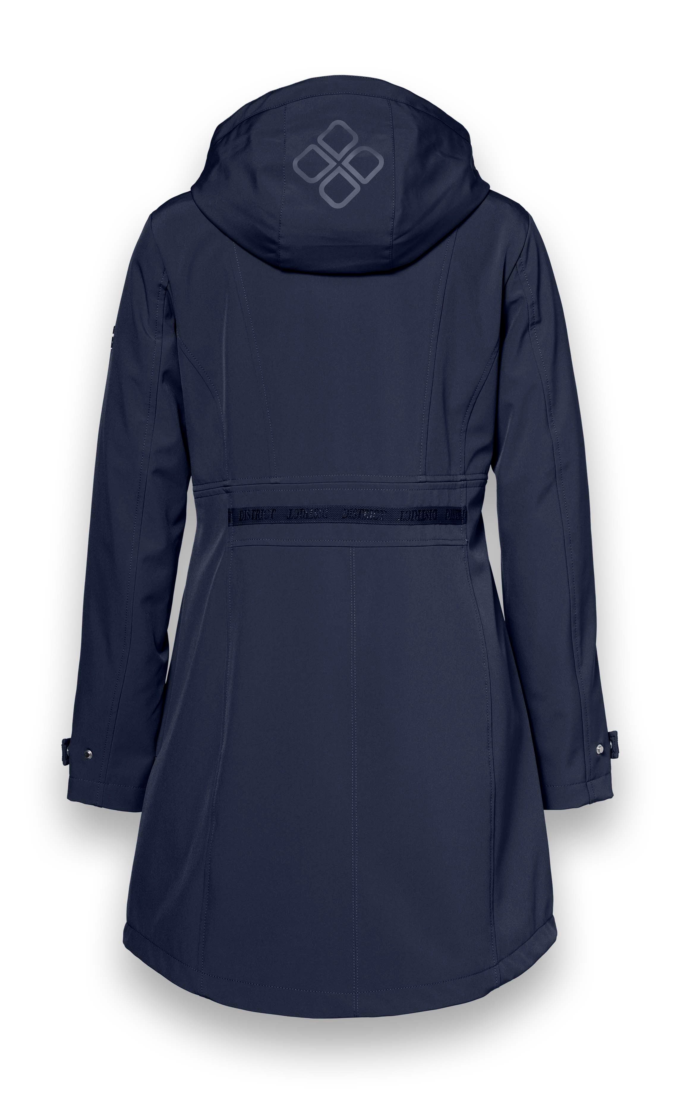 District Funktionsjacke Übergangsjacke Poppy (Parka, mit Kapuze, wasserabweisend) navyblau