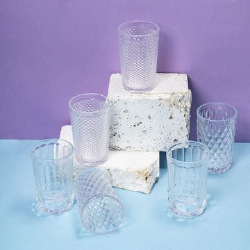 Villa d'Este Gläser-Set Blend Transparent, Glas, Wassergläser-Set, 6-teilig, Inhalt 350 ml