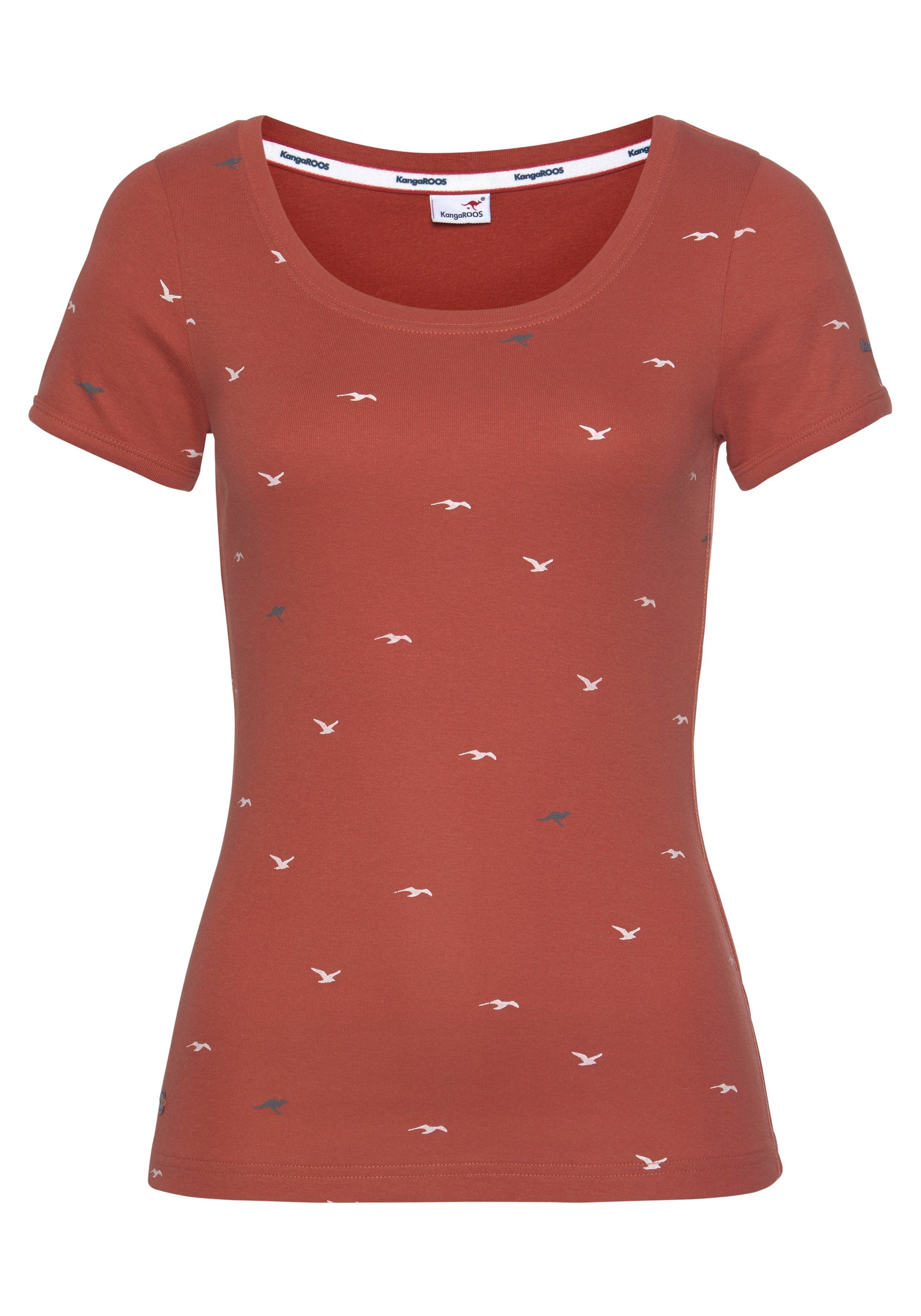 KangaROOS T-Shirt kurzärmelig, sehr figurbetont und hüftbedeckend. Reduzierter Preis € 17,99. Unverbindliche Preisempfehlung € 19,99