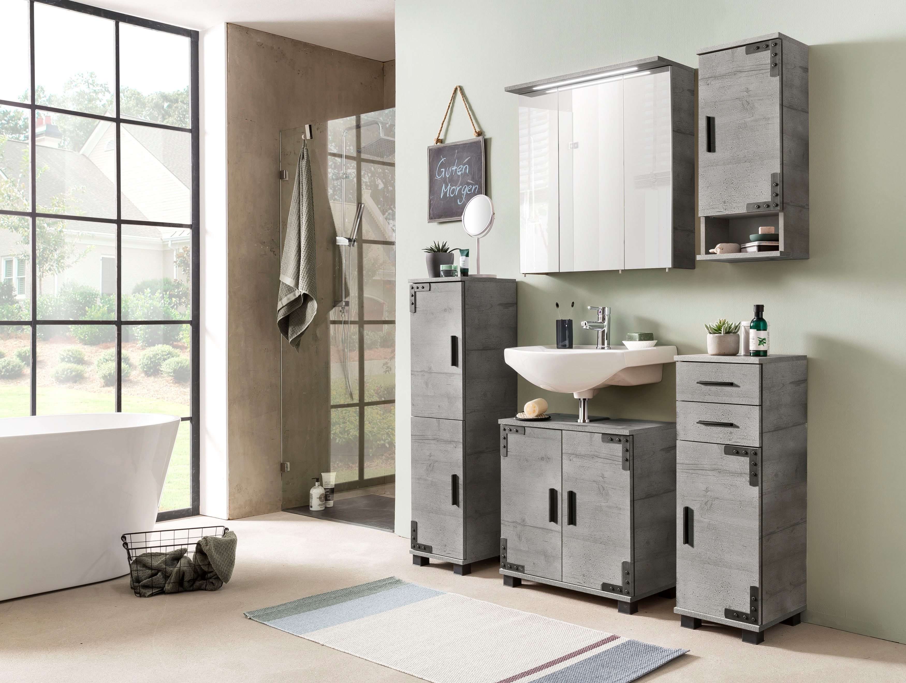 Schildmeyer Spiegelschrank Profil 16, Spiegelschrank, Made in Germany, B: 70 cm Solide Verarbeitung - Dieses Produkt ist in Deutschland gefertigt