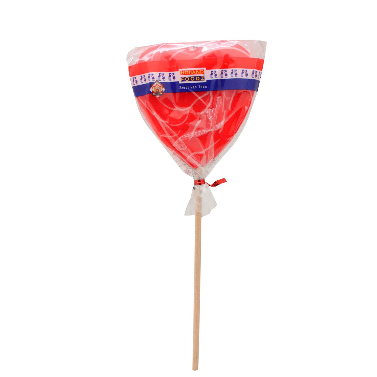 Holland Foodz Süßigkeit, Holland Foodz Mini Herz Lutscher rot weiß Herz 17g 24er Display